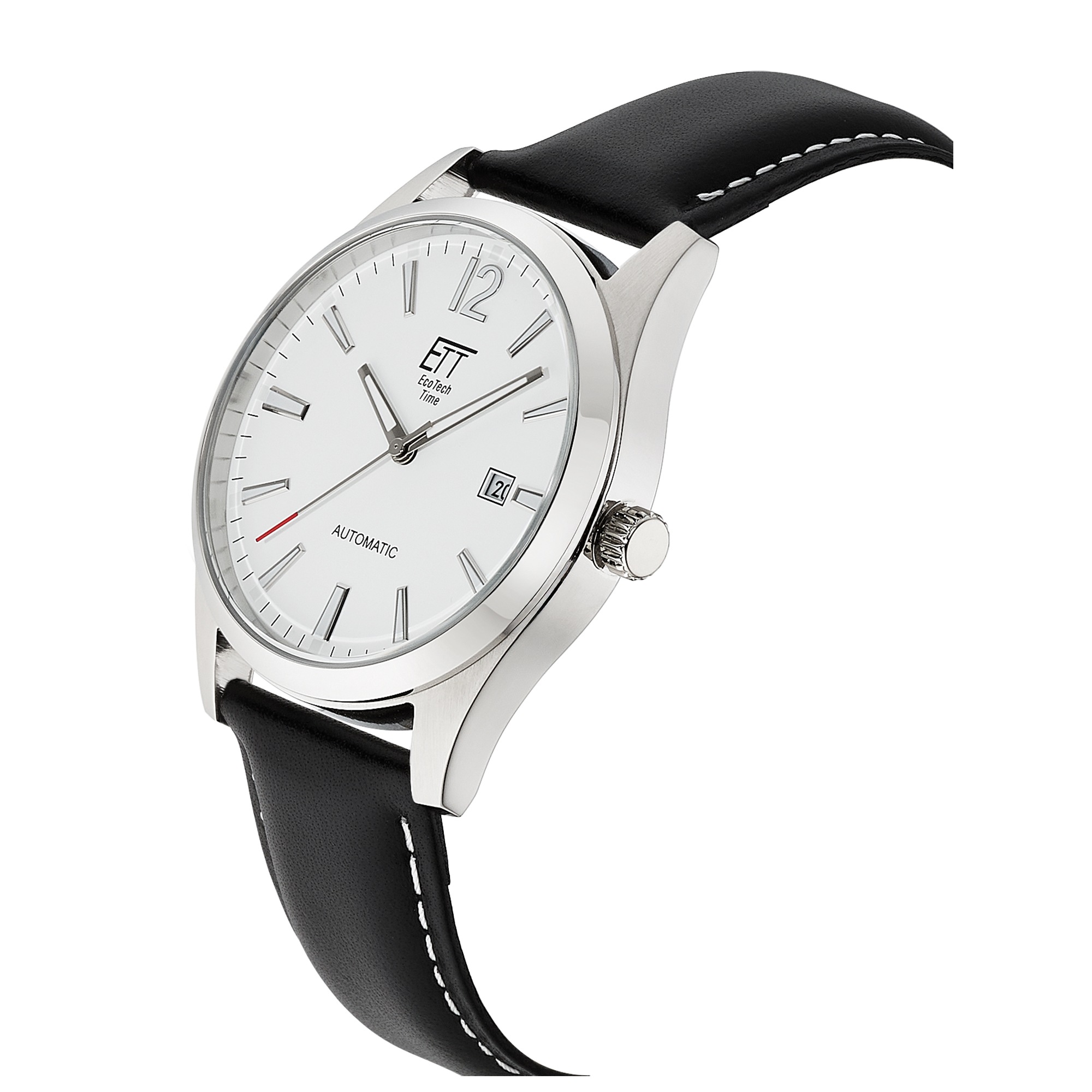 ETT Automatikuhr »Motion Drive« Armbanduhr, Herrenuhr, Mechanische Uhr, Lederarmband, analog, Tag
