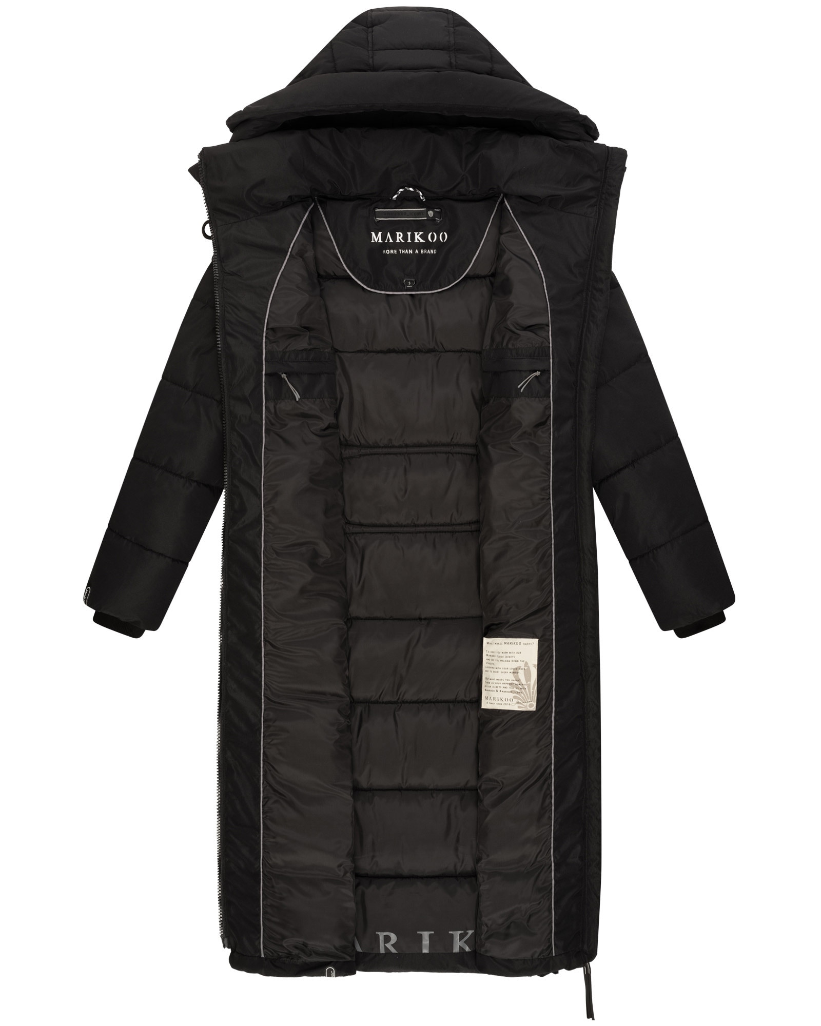 Marikoo Winterjacke »Marikoo Nadeshikoo XVI Damen lange Winter Steppjacke B985«
