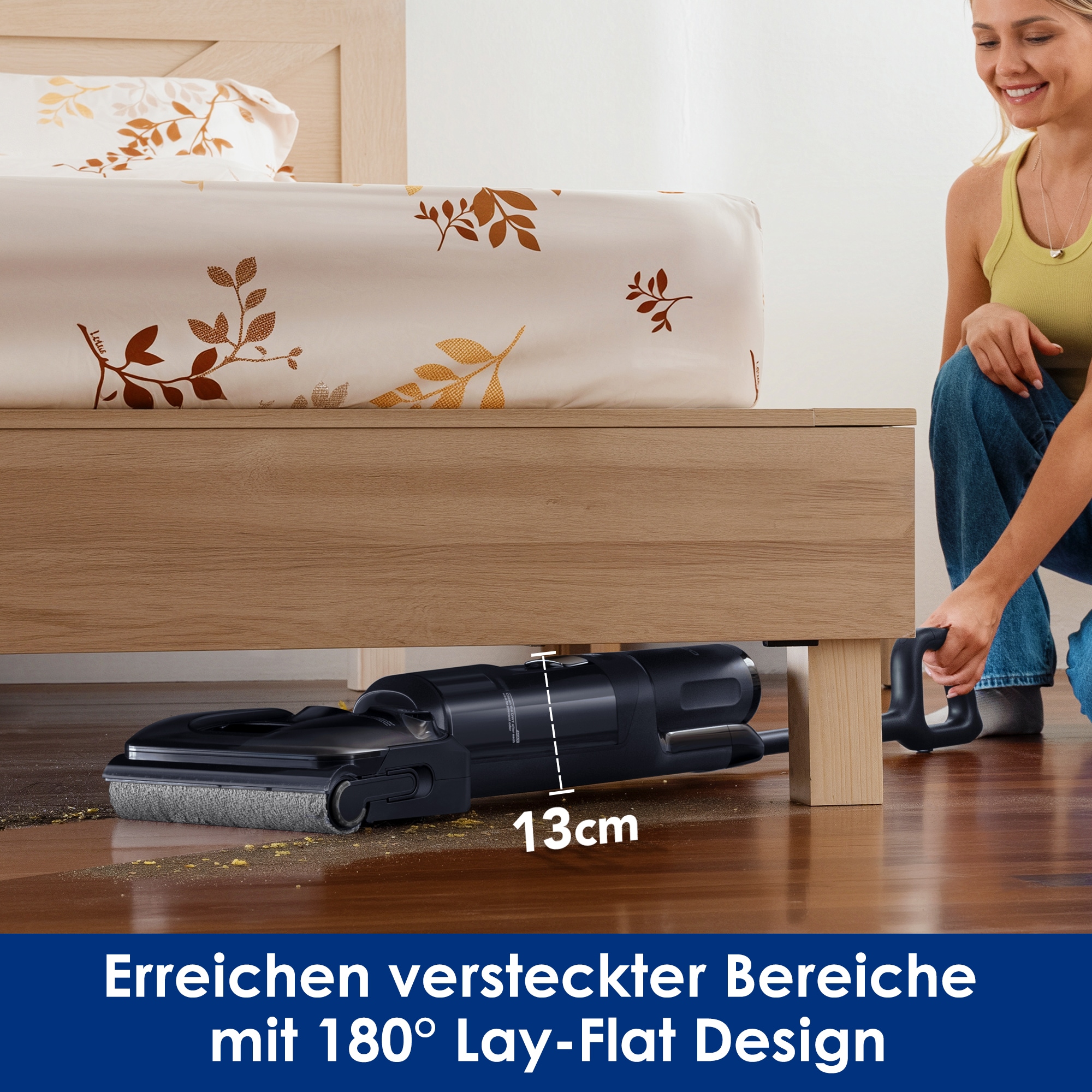 Tineco Nass-Trocken-Sauger »FLOOR ONE Switch S7 Stretch Premium, mit 85°Grad Heißluft-Trocknung,« für Tierhaare & Allergiker, Teppich & Hartboden