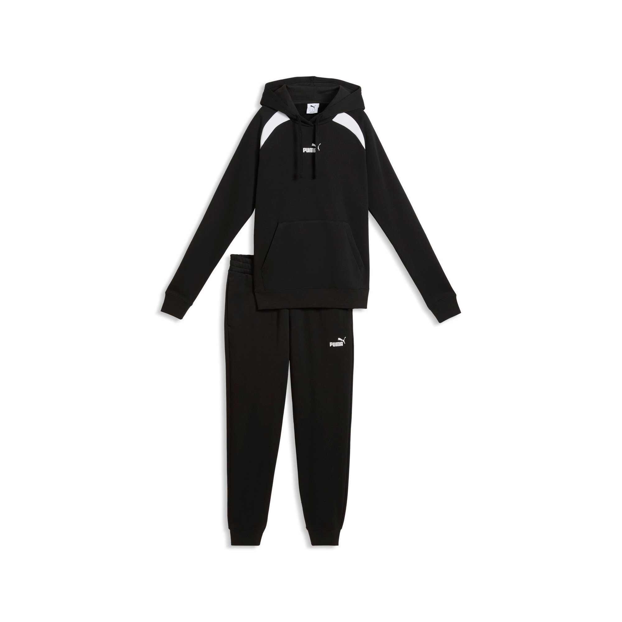 PUMA Trainingsanzug »HOODED SWEAT SUIT FL CL« 2 mit Kapuze, Regular Fit