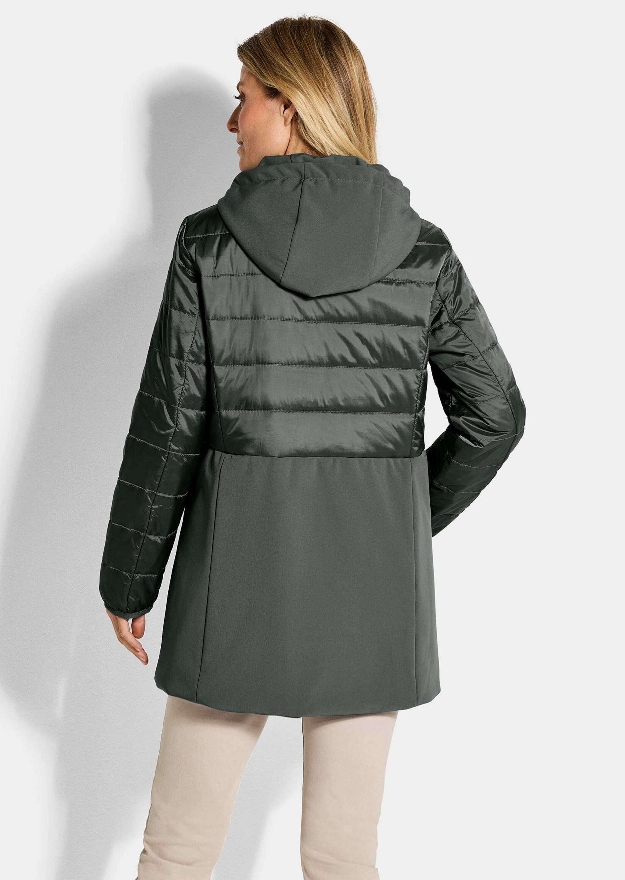 GOLDNER Langmantel »Kurzgröße Steppmantel mit Softshell-Einsatz«