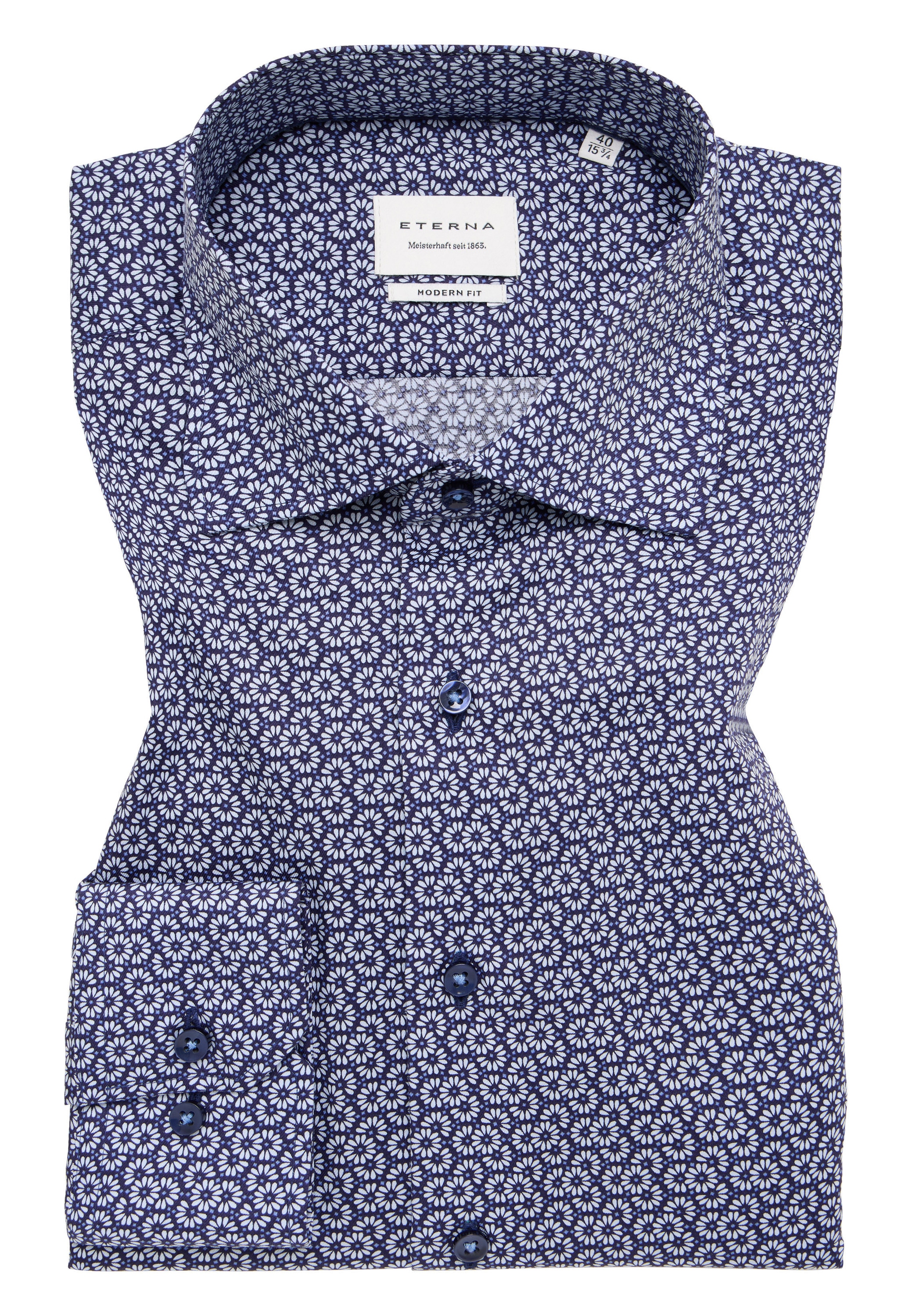 Eterna Langarmhemd »MODERN FIT« NON IRON (bügelfrei)