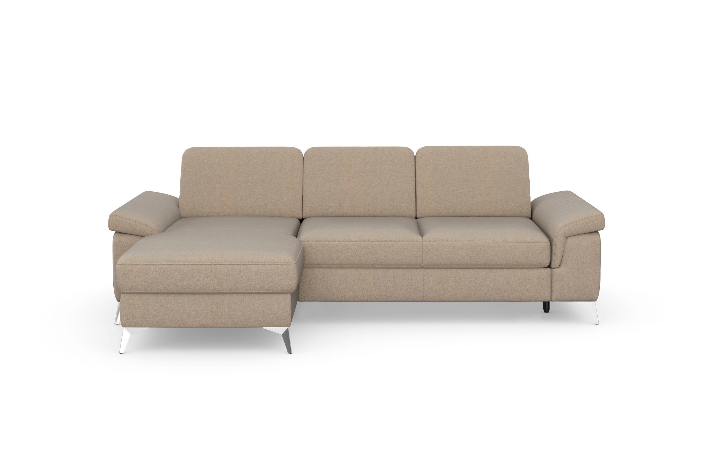 sit&more Ecksofa »Padua L-Form«, inklusive Sitztiefenverstellung, Armteilfunktion und Federkern