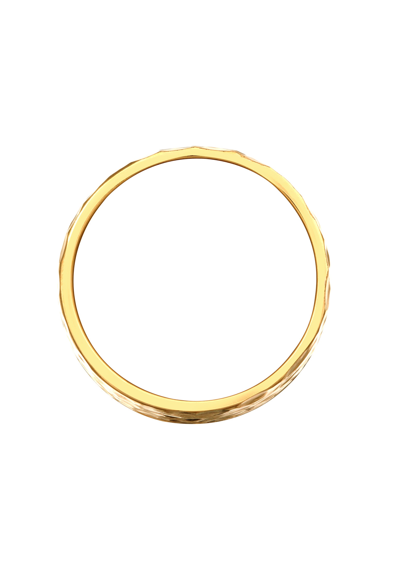 Elli Silberring »Ring Breit Bandring Gehämmert Matt 925er Silber«