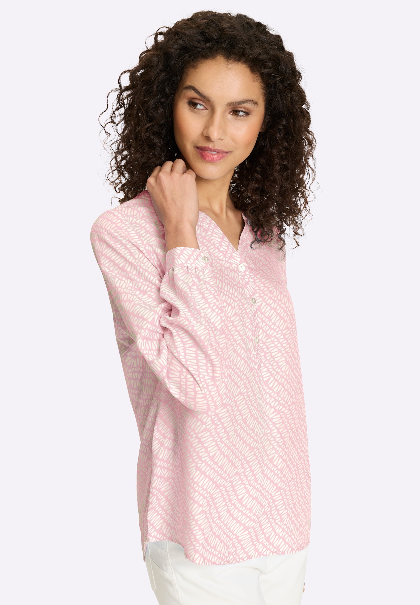 heine Shirtbluse »Druckbluse Schlupfbluse in Kofferware«