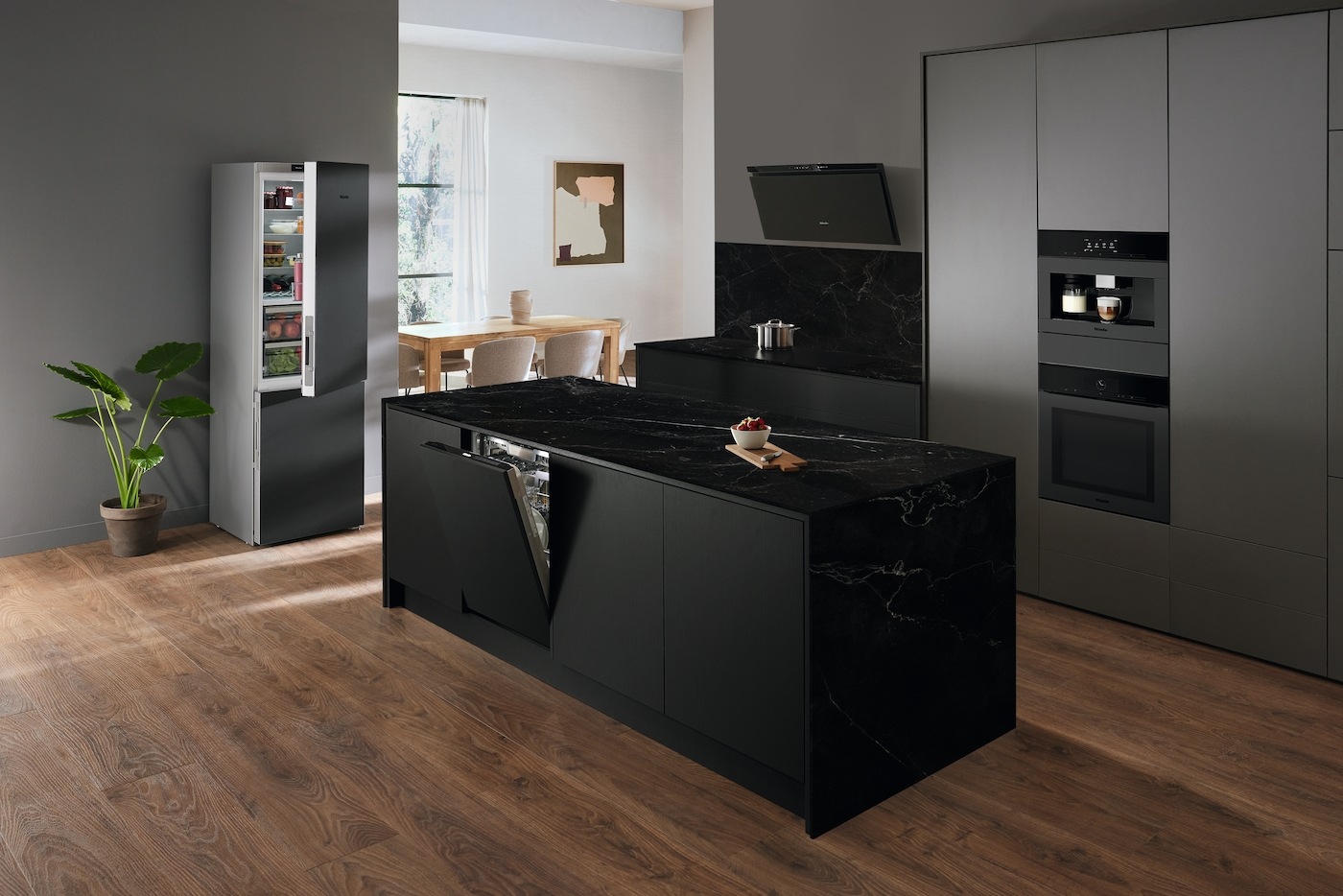 Miele Wandhaube »Gala Ed Obsidianschwarz matt«