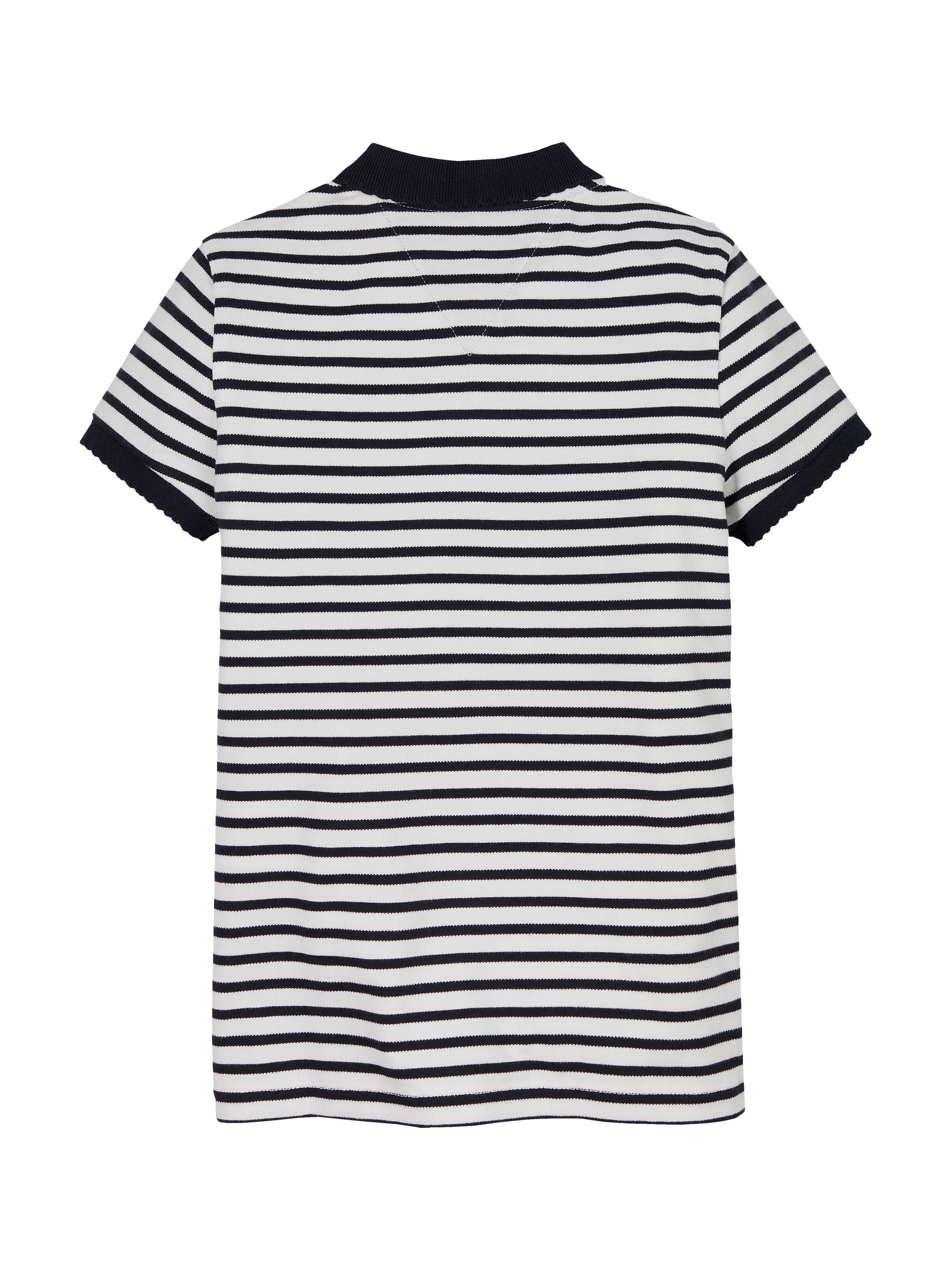 Tommy Hilfiger Poloshirt für Kinder bis 16 Jahre, Polokragen, gewellter Ärmelabschluss