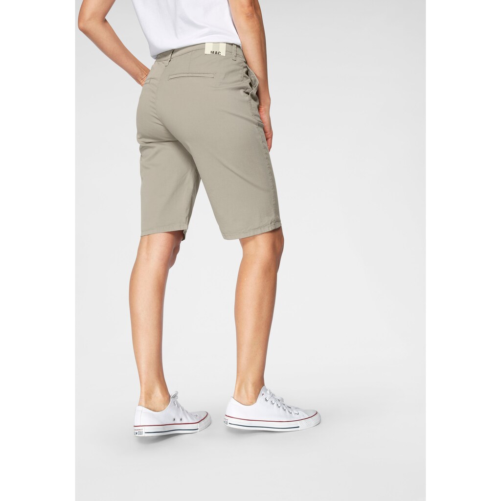 MAC Chinoshorts »Chino«, Typischer Chino-Schnitt mit krempelbarem Saum