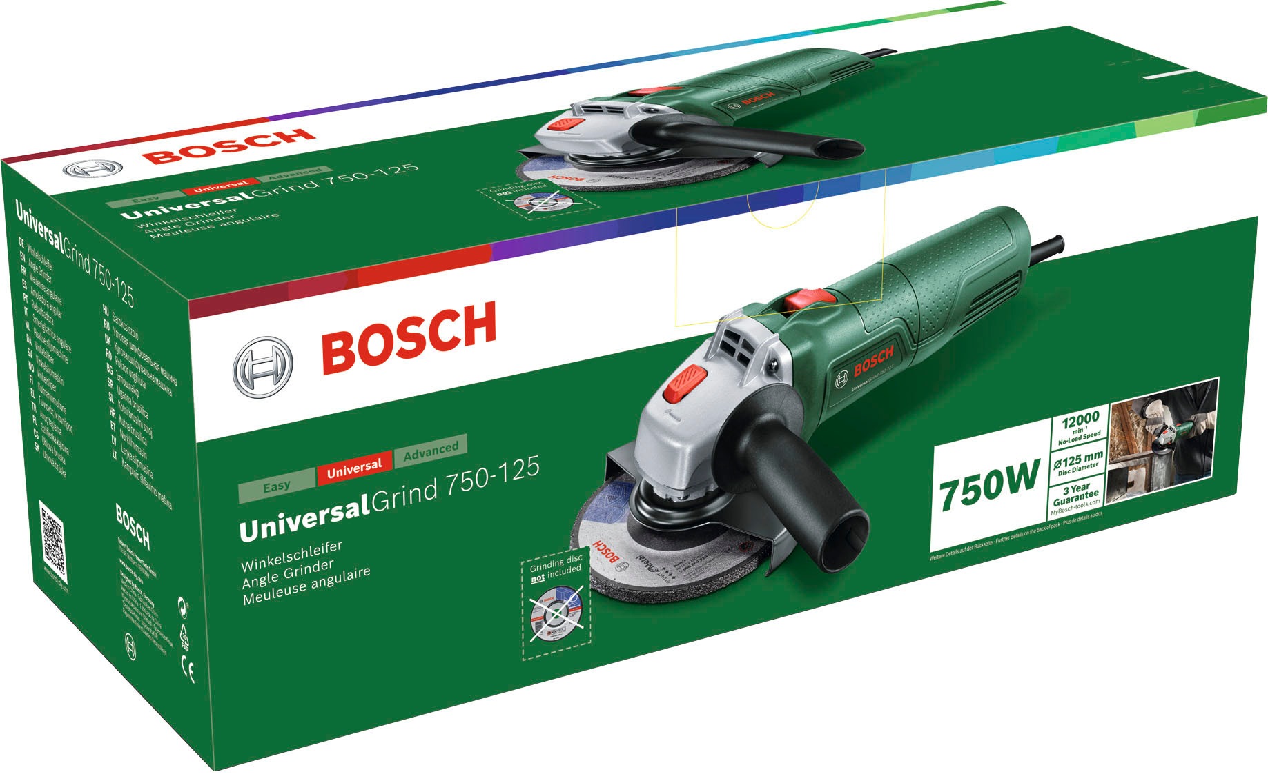 Bosch Home & Garden Winkelschleifer »UniversalGrind 750-125«
