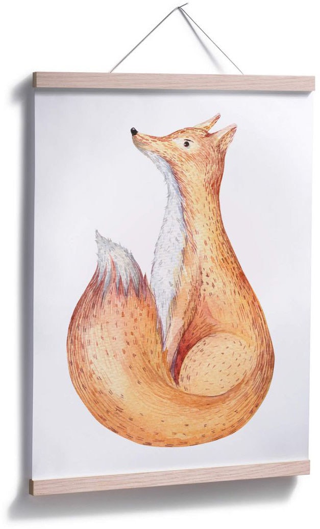 Wall-Art Poster »Waldtiere Fuchs«, Tiere, (1 St.), Poster, Wandbild, Bild,  Wandposter auf Raten kaufen