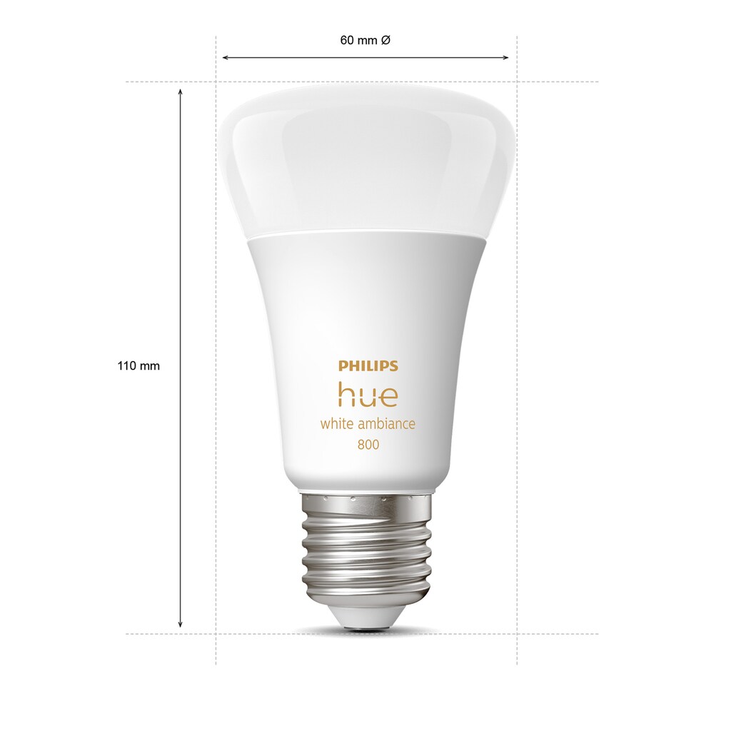 Philips Hue Smarte LED-Leuchte »White Ambiance E27 Einzelpack 1100«