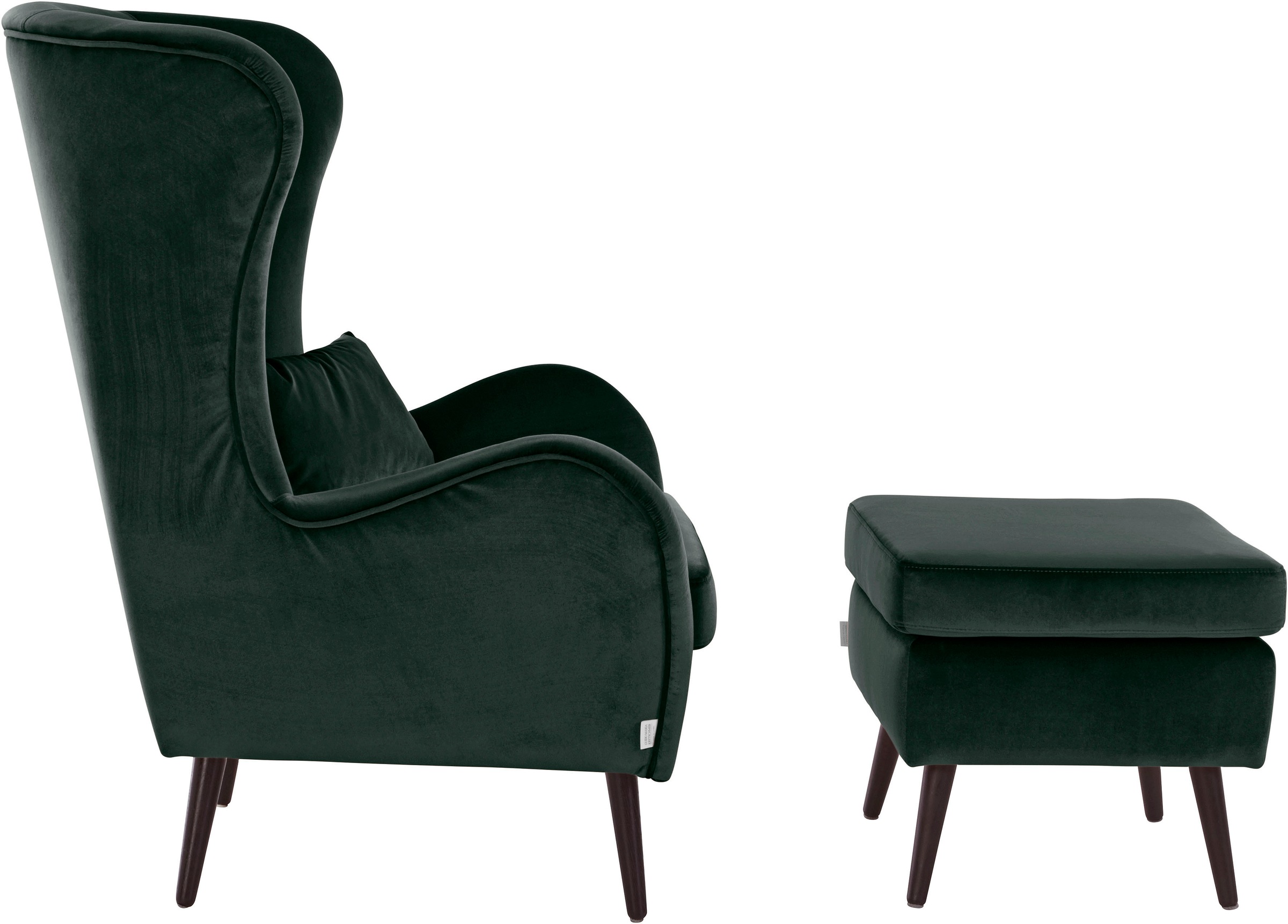 Guido Maria Kretschmer Home&Living Sessel »Salla«, wahlweise mit oder ohne Hocker; großer Sessel: Maße B/T/H: 78/94/118cm