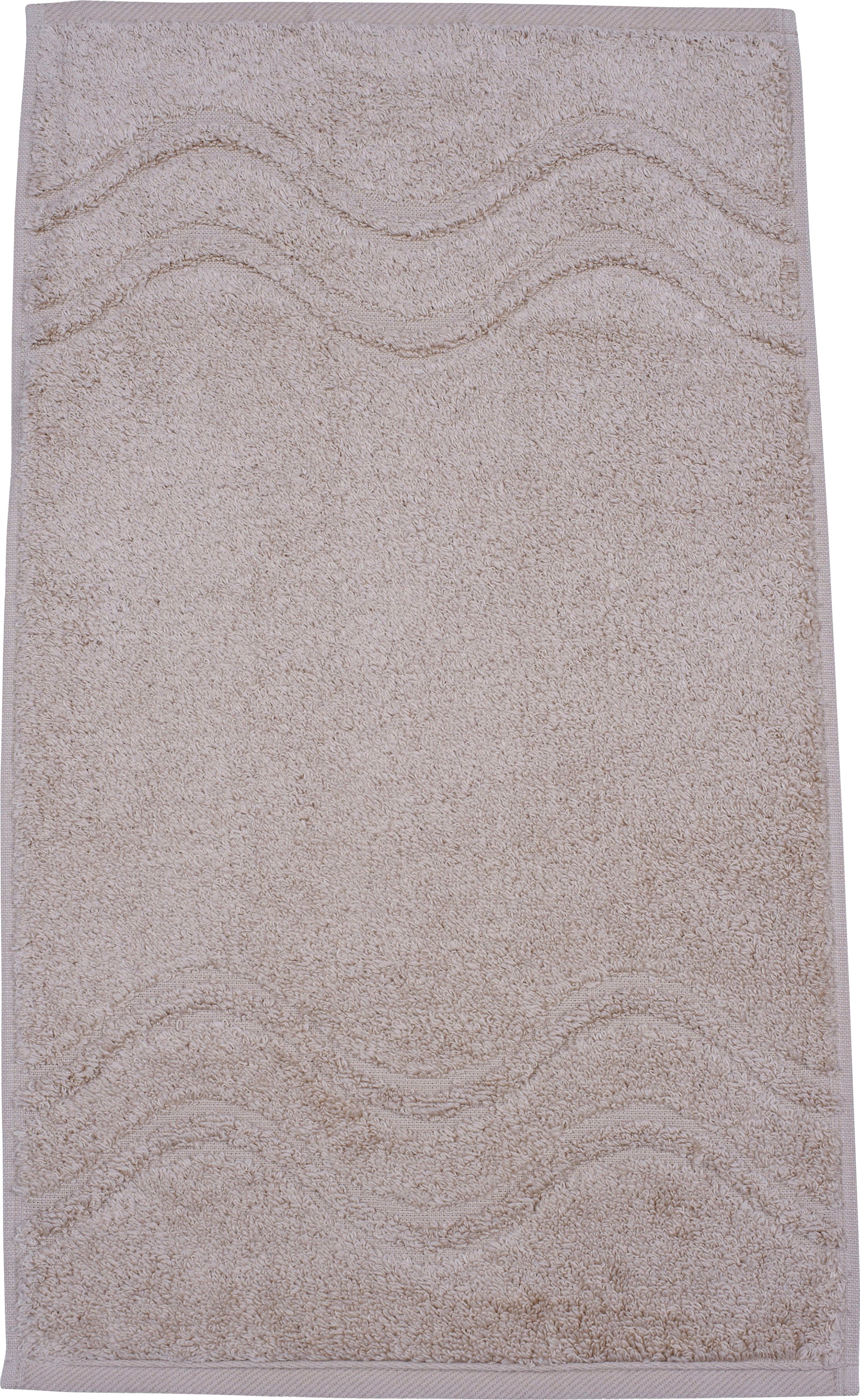 ROSS Gästehandtuch »Cashmere feeling«, (Packung, 6 St.), 100% Baumwolle, mit Wellen-Bordüre, große Farbauswahl