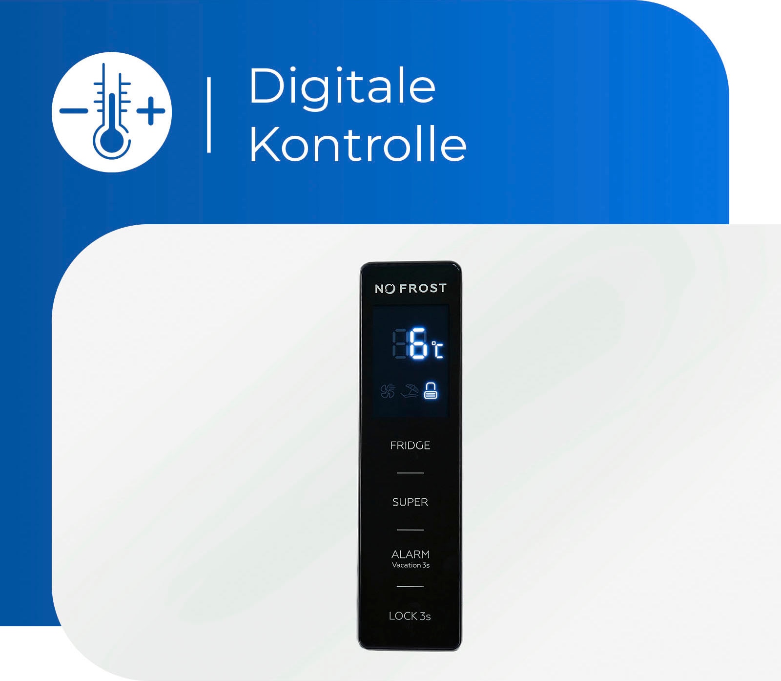 exquisit Vollraumkühlschrank »KS360-V-HE-040D« 185 cm hoch 60 cm breit 359 L Vollraumkühlschrank: No-Frost, flexibel & mit LED-Innenlicht