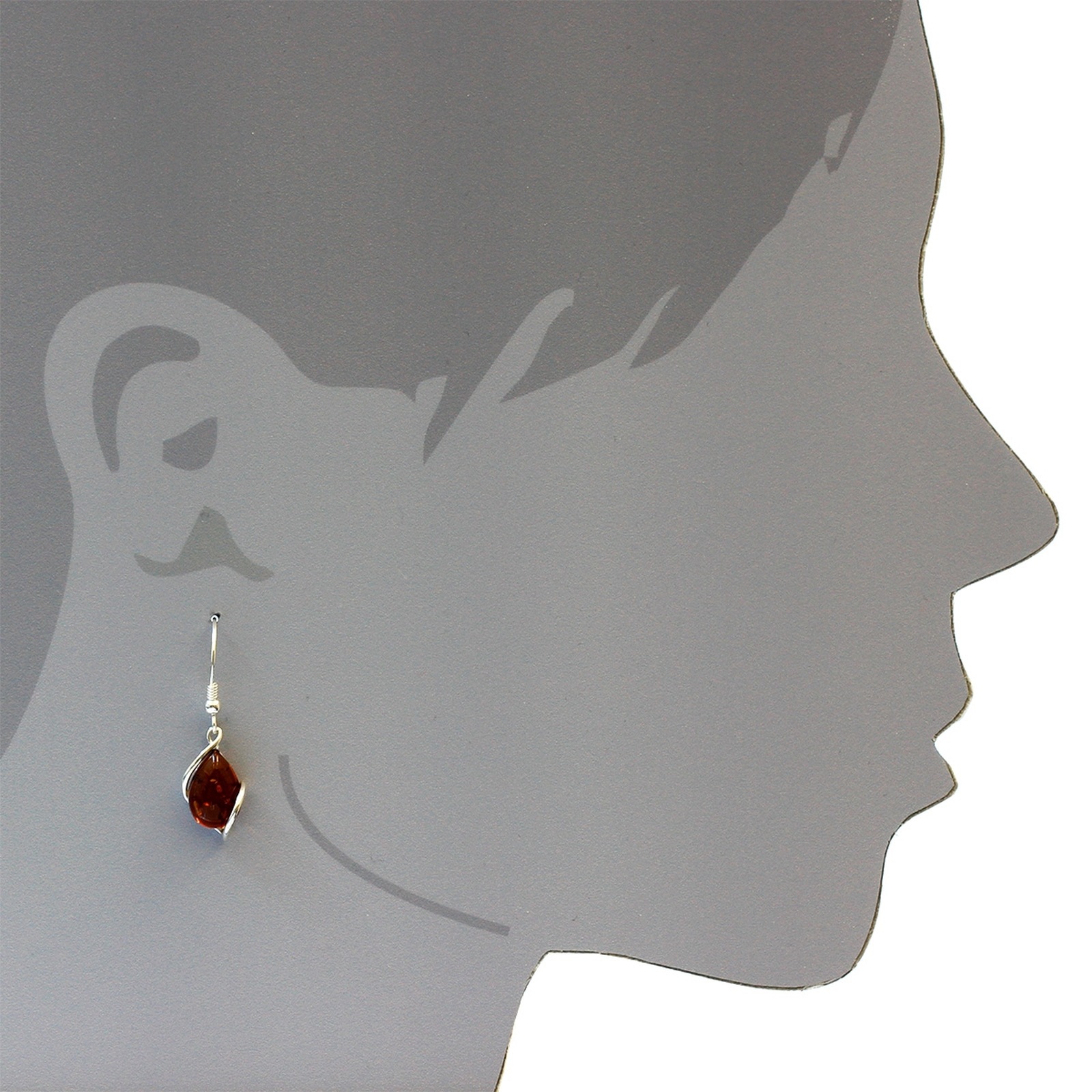 OSTSEE-SCHMUCK Paar Ohrhänger »- Romy - Silber 925/000 - Bernstein«
