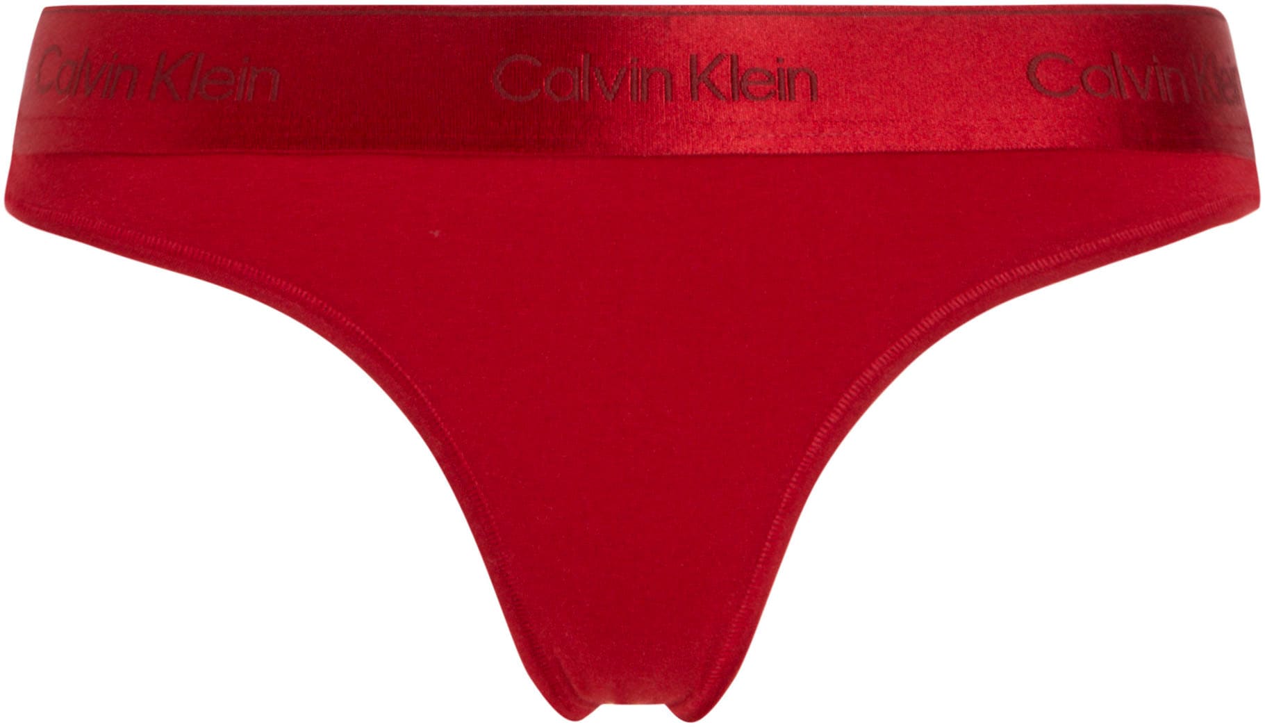 Calvin Klein Underwear Stringtanga »THONG«, mit glänzendem Logo-Elastikbund