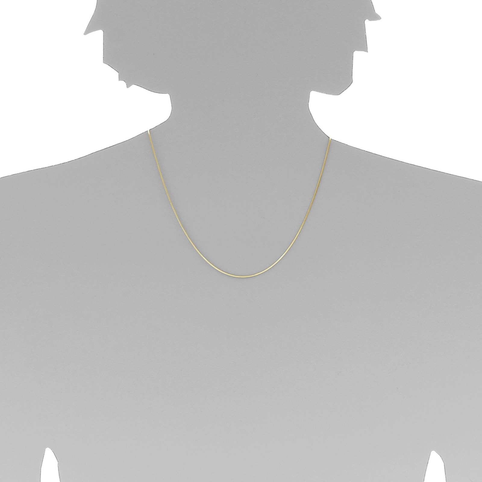OSTSEE-SCHMUCK Goldkette »- Schlange 0,8 mm - Gold 333/000 -,«