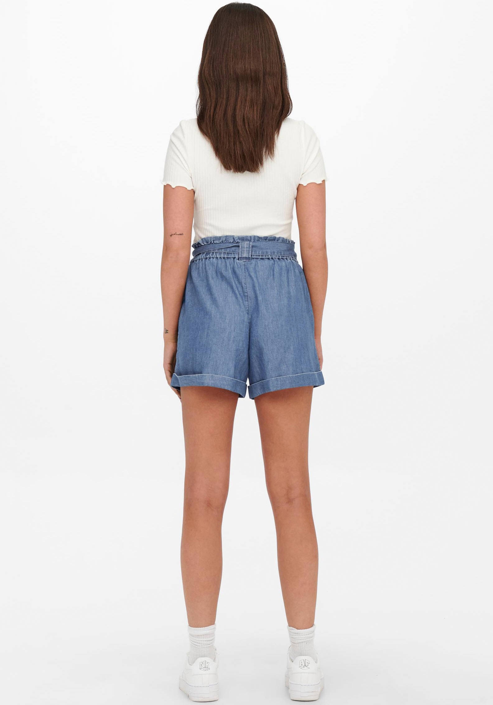 ONLY Shorts »ONLBEA SMILLA HW PB LOOSE DNM SHORTS«, im Denim Look