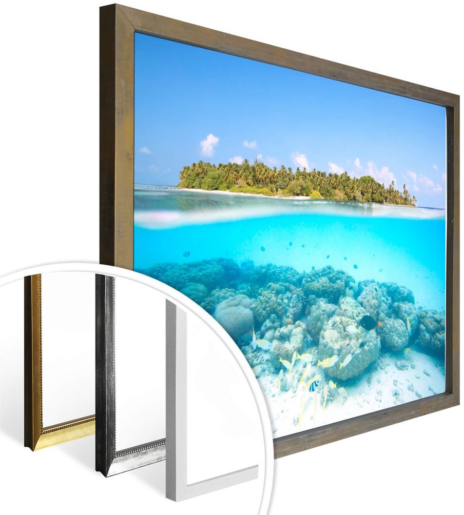 Meer, Poster Wandbild, bestellen auf Malediven«, Raten Wall-Art Bild, (1 St.), Wandposter Poster, »Unterwasserwelt