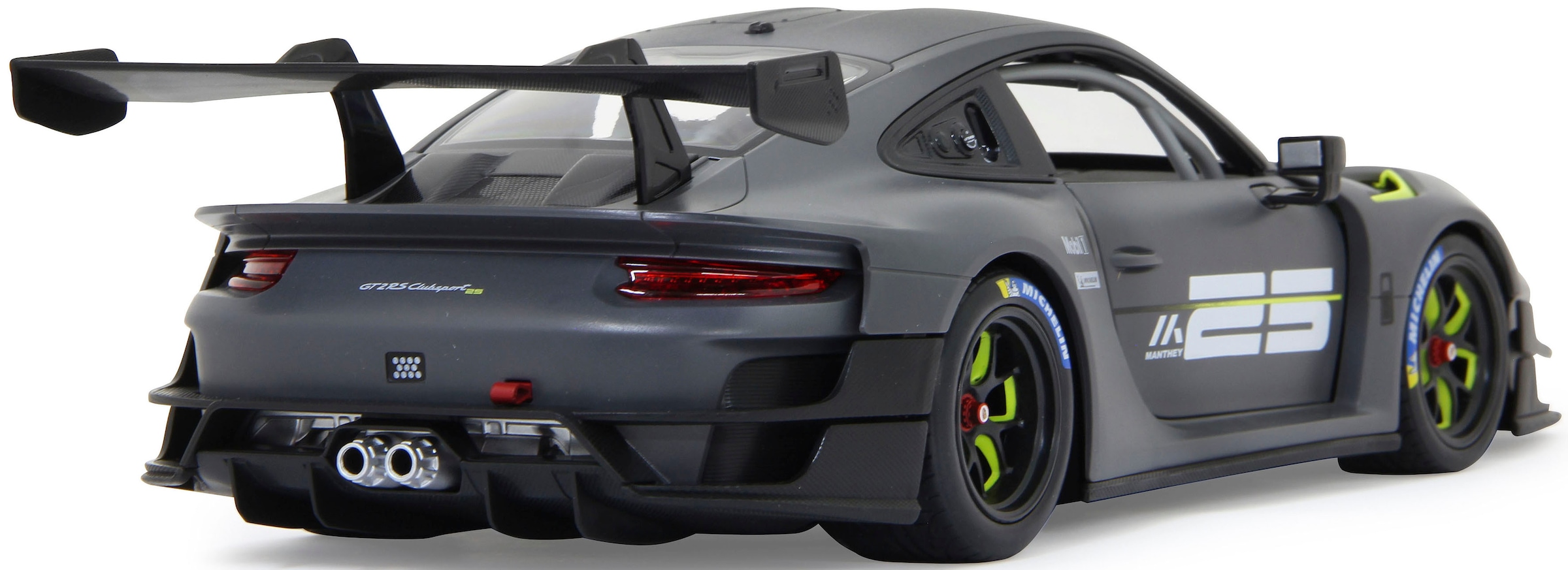 Jamara RC-Auto »Deluxe Cars, Porsche 911 GT2 RS Clubsport 25 1:14, grau - 2,4 GHz«, mit LED-Lichtern