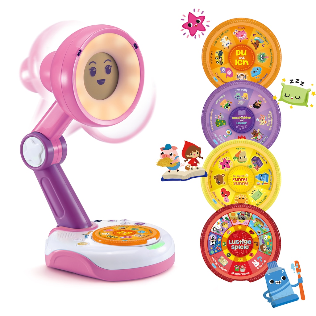 Vtech® Lernspielzeug »Funny Sunny, die interaktive Lampen-Freundin, pink«