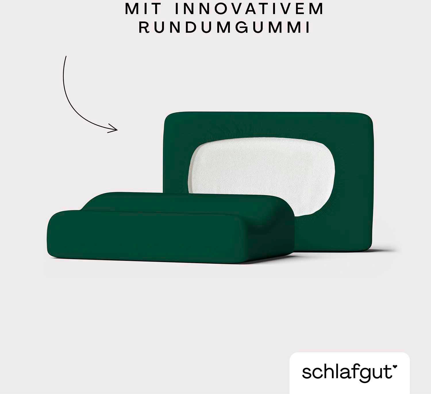 Schlafgut Kissenbezug »Pure flexibler Kissenbezug für Nackenstützkissen«, (1 St.), Bio-Baumwolle mit Elasthan, mit Gummizug, bügelfrei