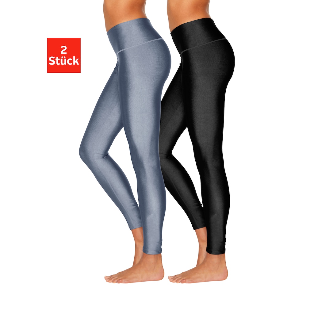 LASCANA Leggings, (2er-Pack)