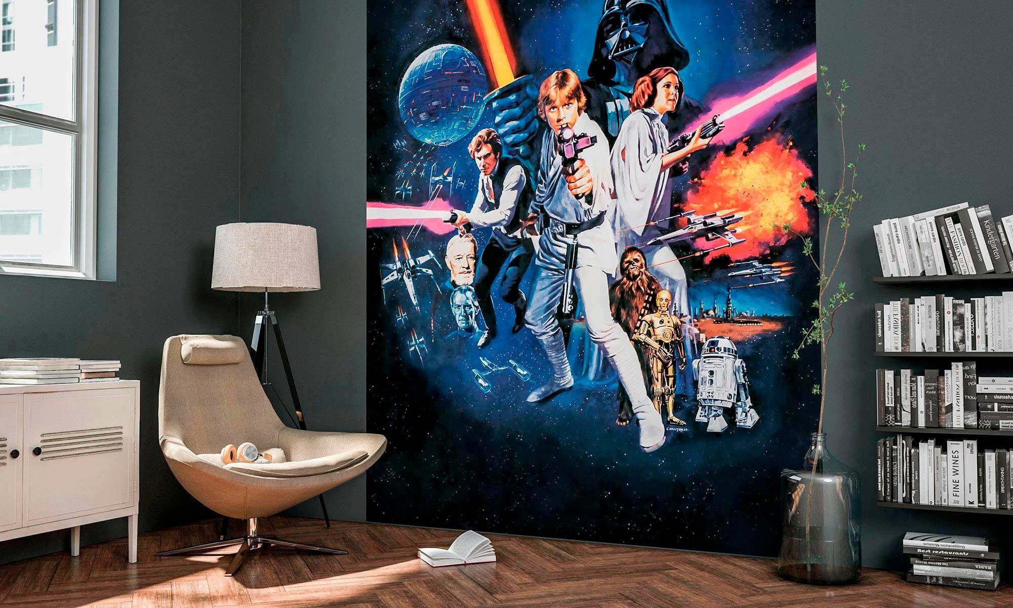 Komar Vliestapete »Digitaldruck Vlies -  Star Wars Poster Classic 1 - Größe 200 x 250 cm« bedruckt glatt Kinderzimmer