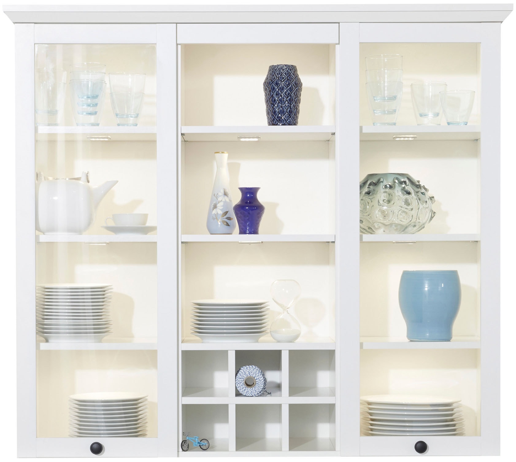 Home affaire Buffetaufsatz »Örebro« 1 Stk. tlg. Buffetaufsatz mit 2 Türen & 9 Fächern - (B/T/H) 119/36/106 cm