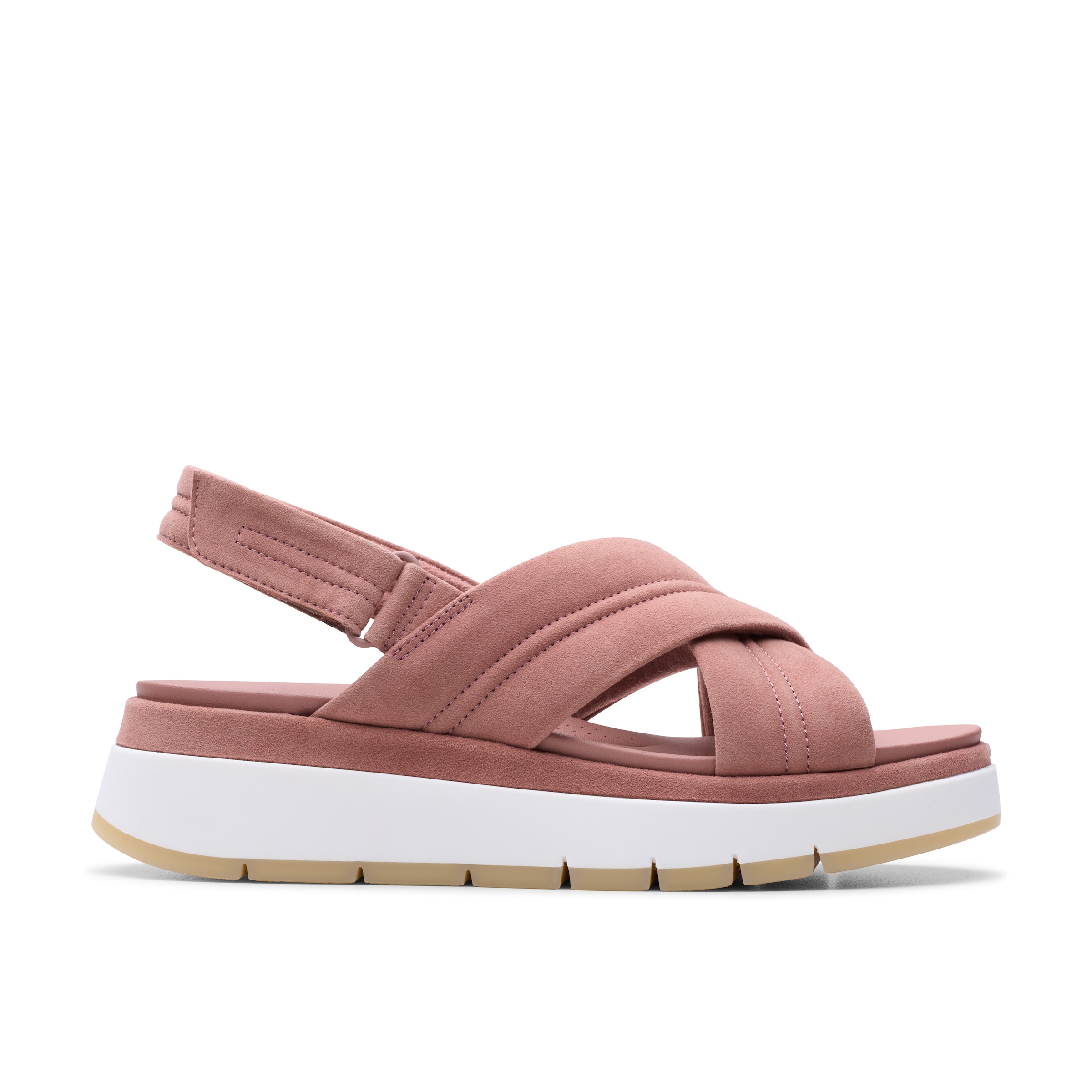 Clarks Sandale »Tuscan Cross«  , Sandalette, Flats, Sommerschuh mit Plateausohle