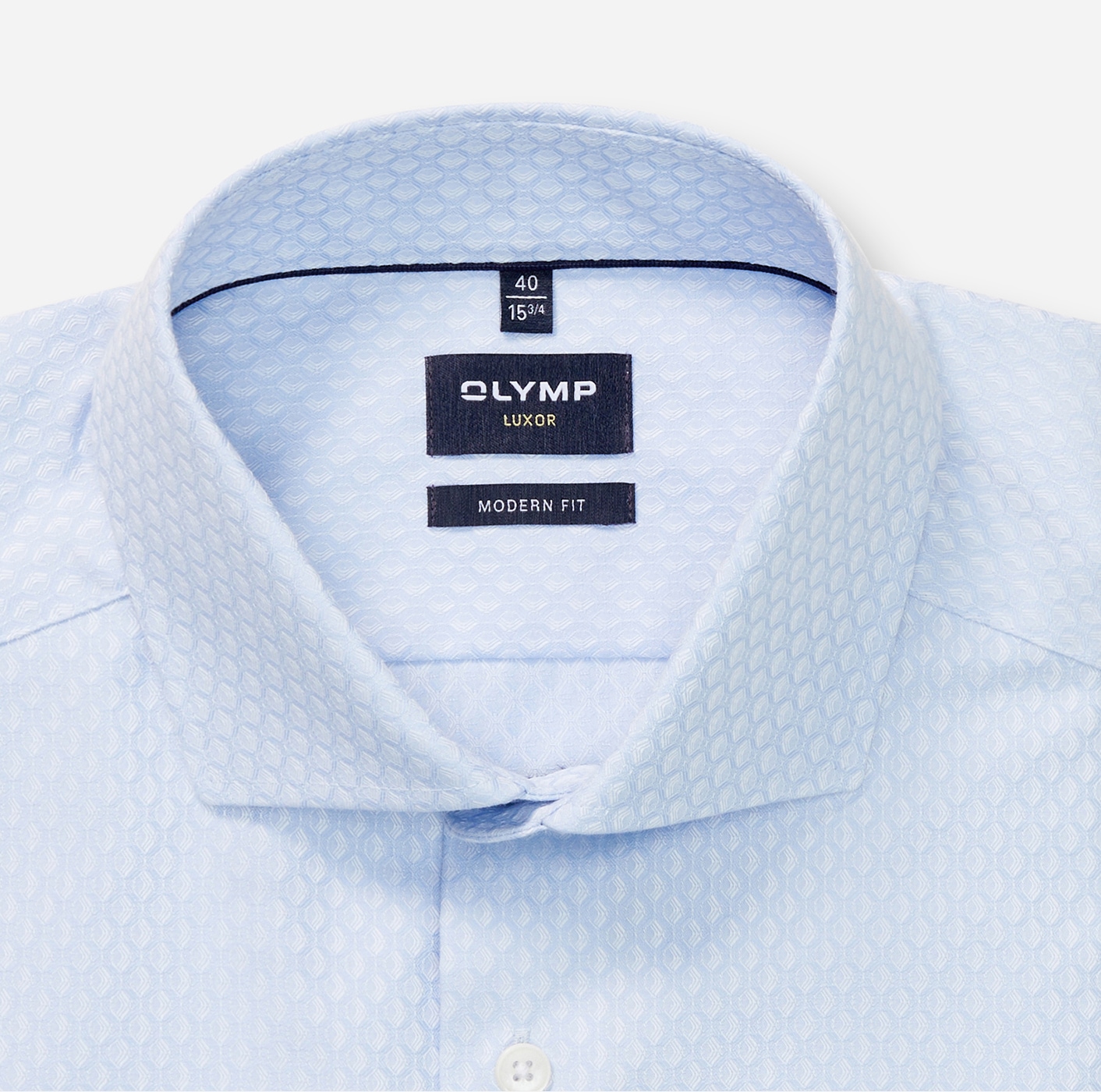 OLYMP Langarmhemd »Luxor modern fit«, feine Struktur, Businesshemd. Royal-Kentkragen, modern fit