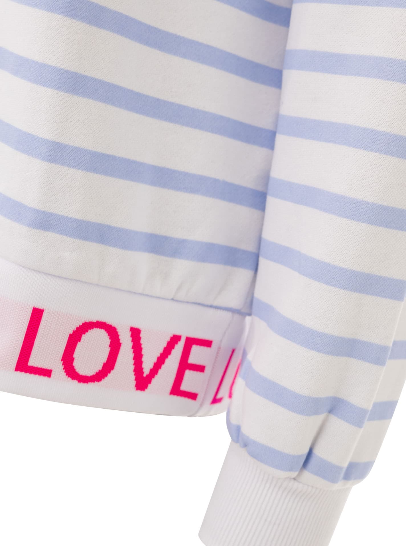 Zwillingsherz Sweatshirt »"Love Love Love"«, gestreift, Rundhals, elastische Bündchen mit Love-Schriftzug
