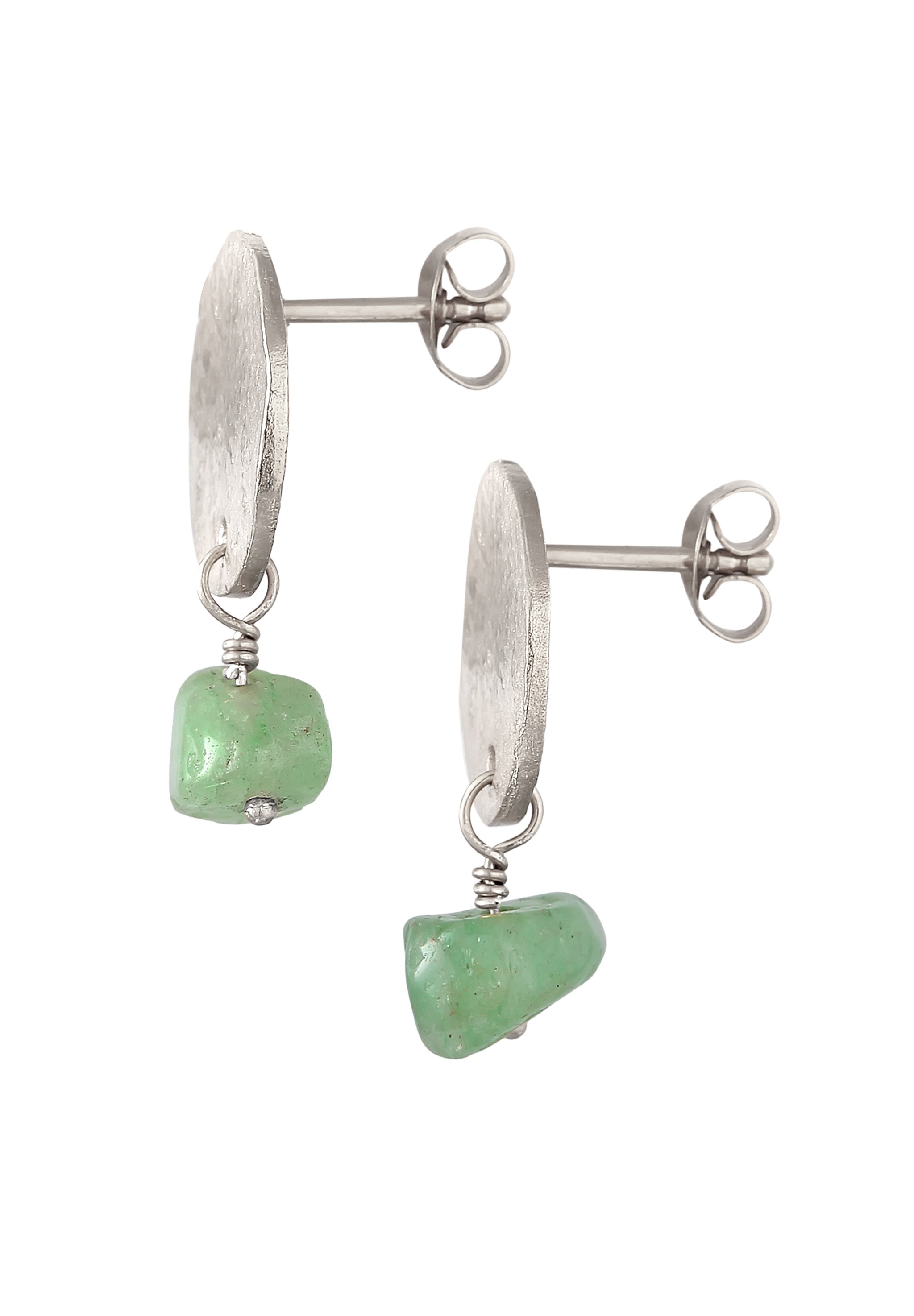 Elli Premium Paar Ohrstecker »Ohrringe Plättchen Vintage Aventurin 925 Silber«