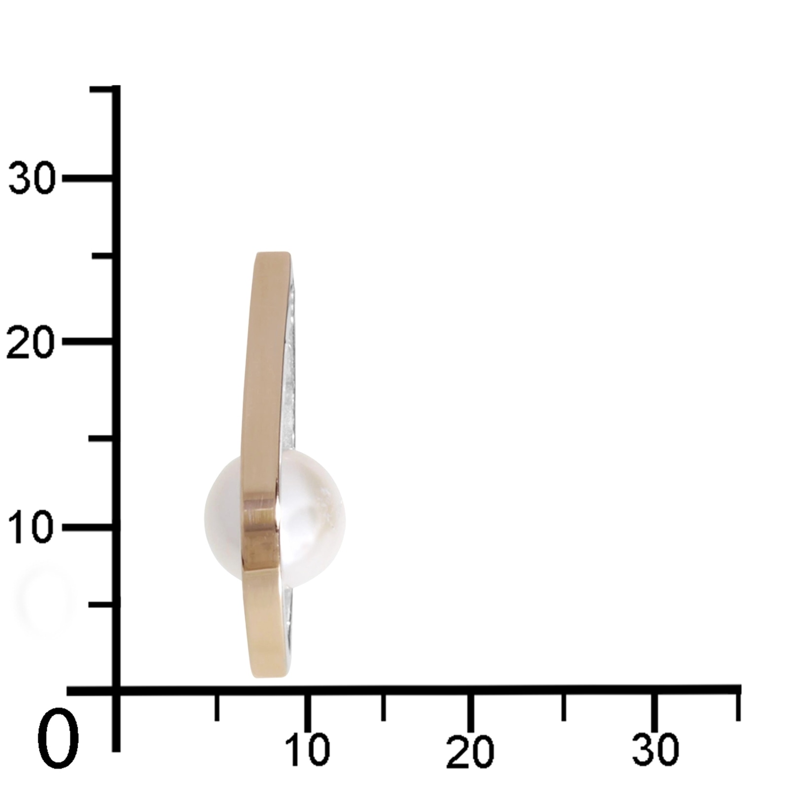 OSTSEE-SCHMUCK Kettenanhänger »- Gleiter-Sunny Exklusiv - Silber 925/000 & Gold 585/000 - Zuchtperle«