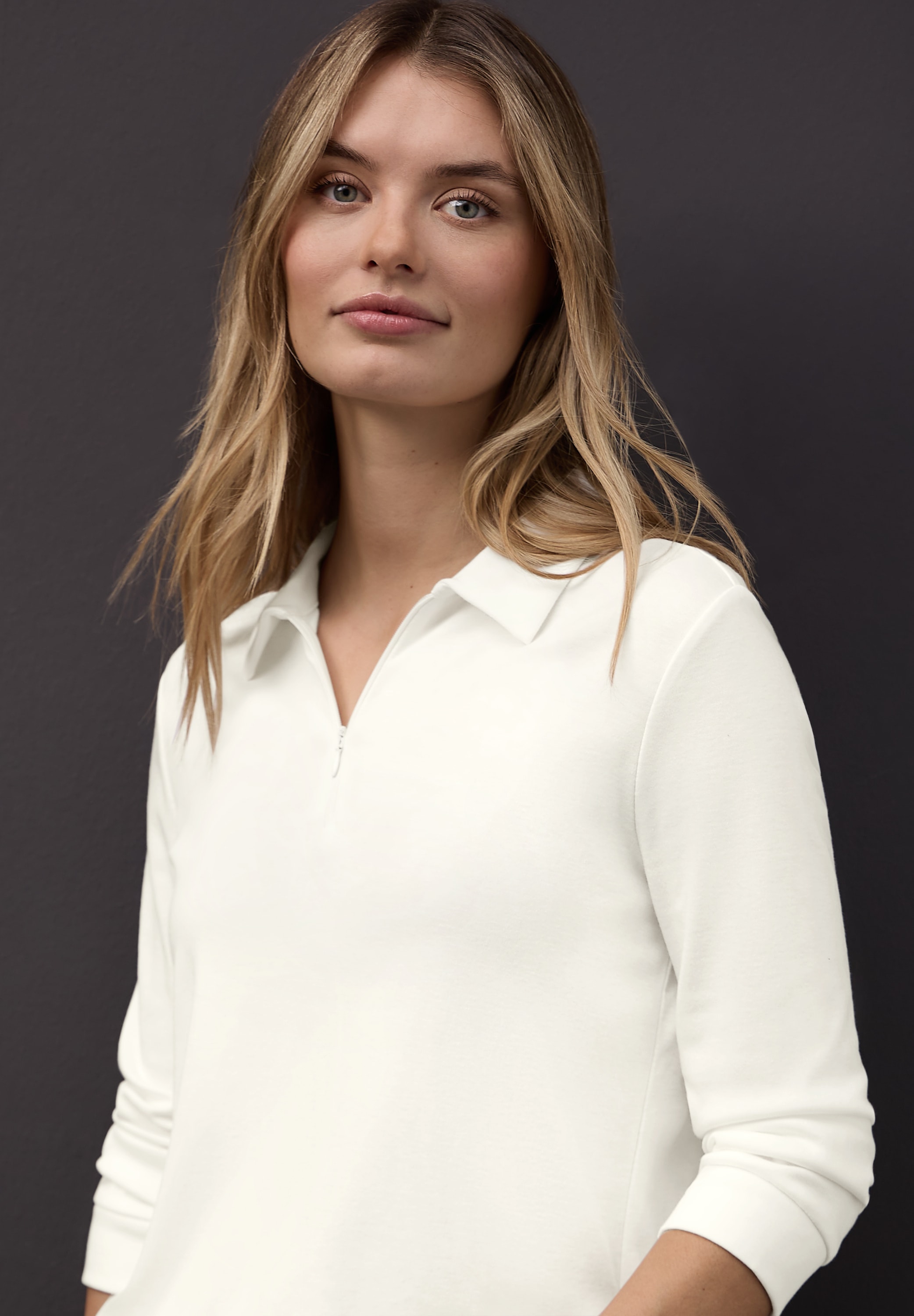 STREET ONE Poloshirt mit Zipper