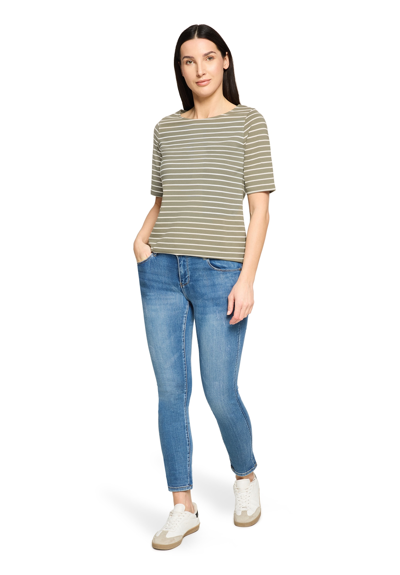 Betty Barclay 3/4-Arm-Shirt »Ringelshirt mit U-Boot-Ausschnitt«