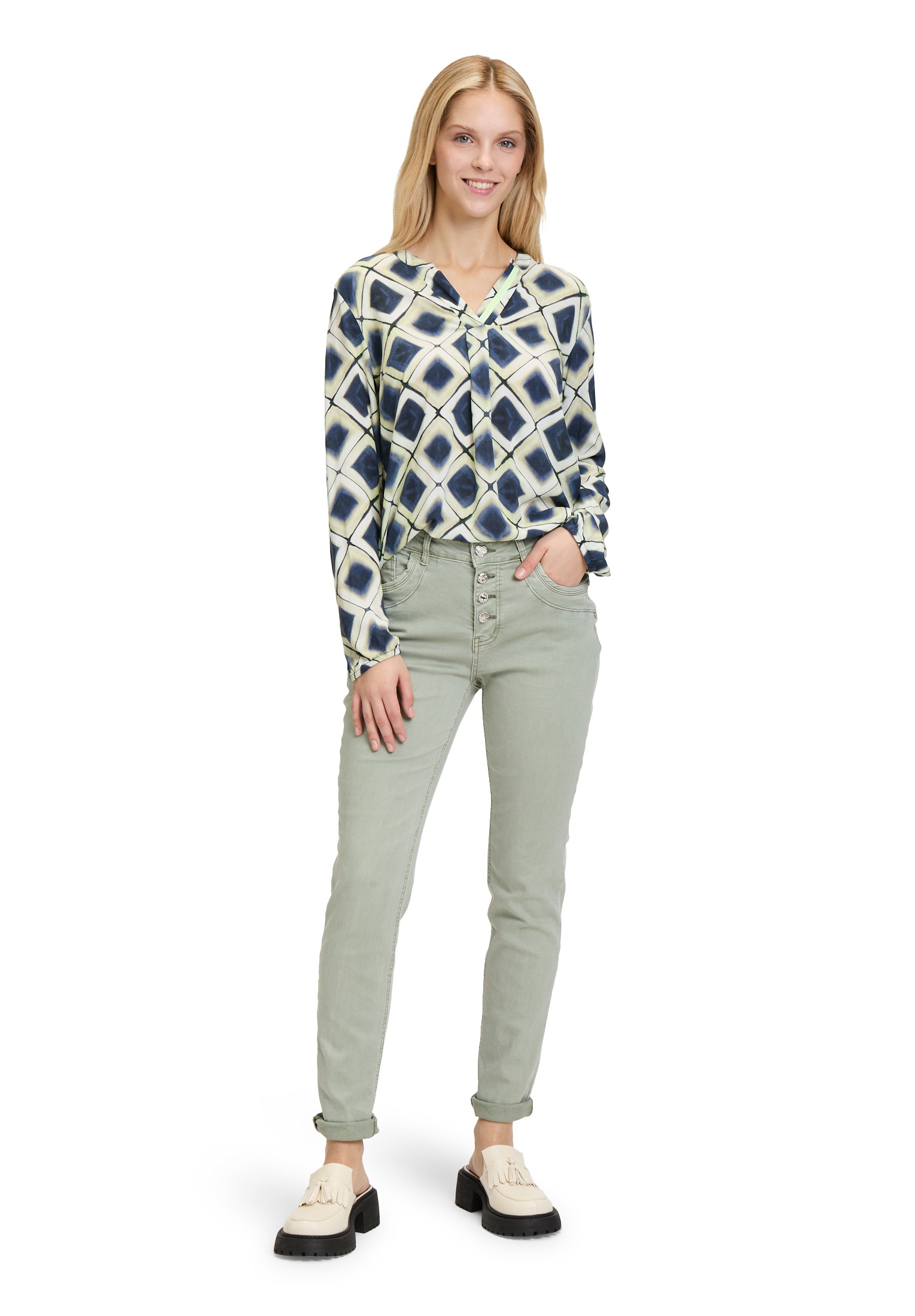 Cartoon Klassische Bluse »Blusenshirt mit Muster«