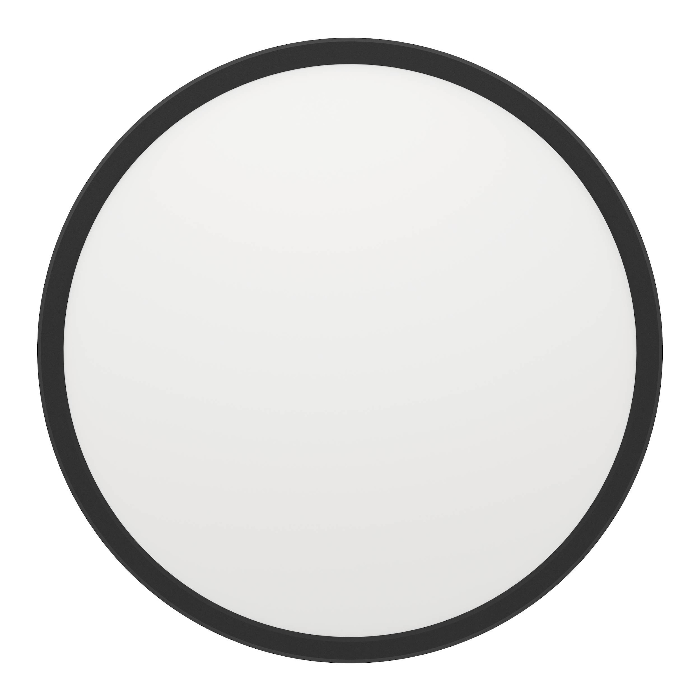 EGLO Deckenleuchte »Rovito-Z Deckenlampe, ZigBee 3.0, Kunststoff, Badezimmerlampe, IP44« LED-Modul 1 Stk. Kaltweiß | RGB Wand-/Deckenleuchte - H3 x Ø30 cm - schwarz - 13,9W inkl.