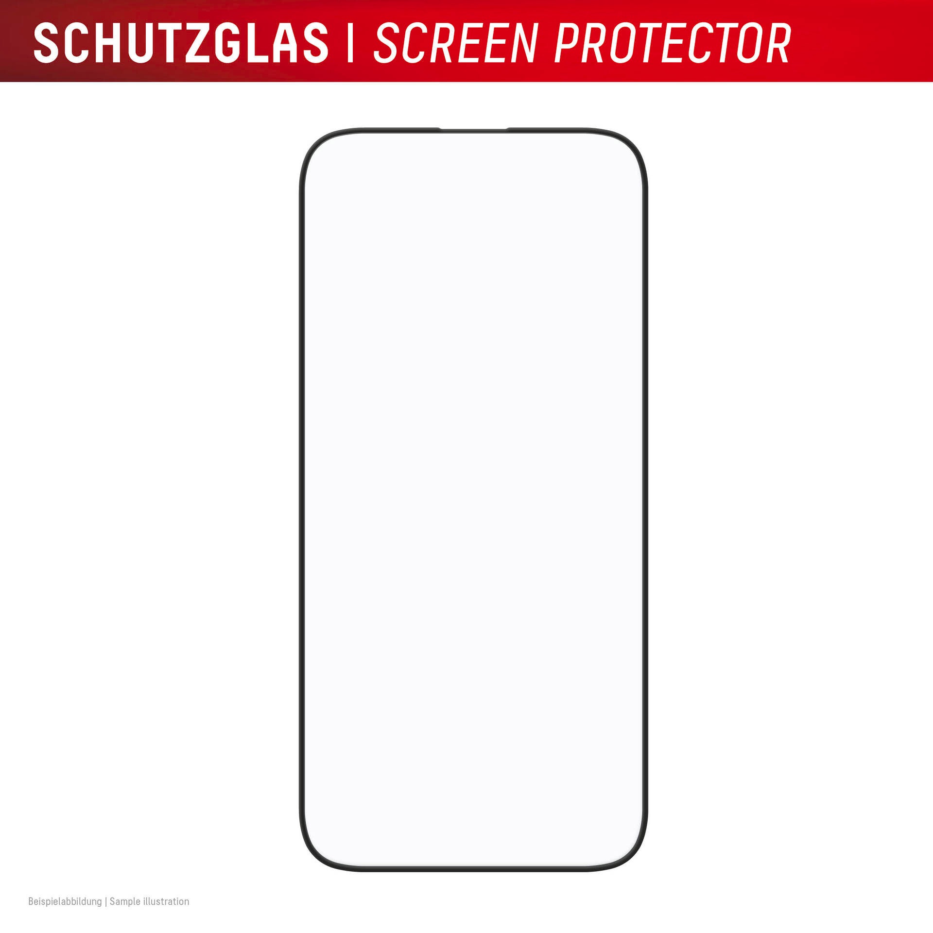 Displex Displayschutzglas »Premium Glass Full Cover«, für Apple iPhone 16 Plus, (1 St.), Displayschutzfolie, Schutzfolie, Bildschirmschutz, kratz- & stoßfest