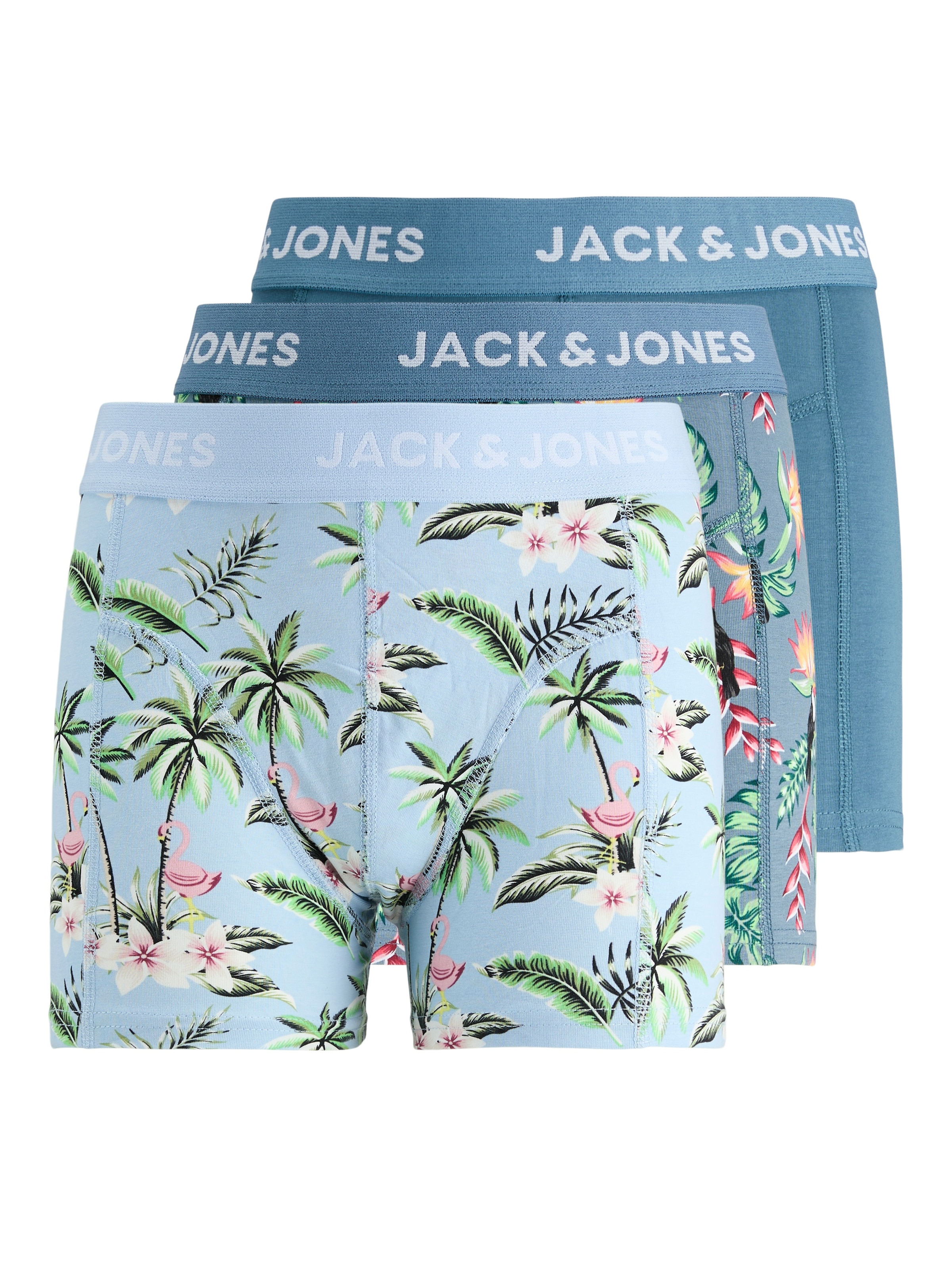 Jack & Jones Junior Trunk »JACFLOWER BIRD TRUNKS 3 PACK JNR SN« Packung, 3 Stk. tlg.,