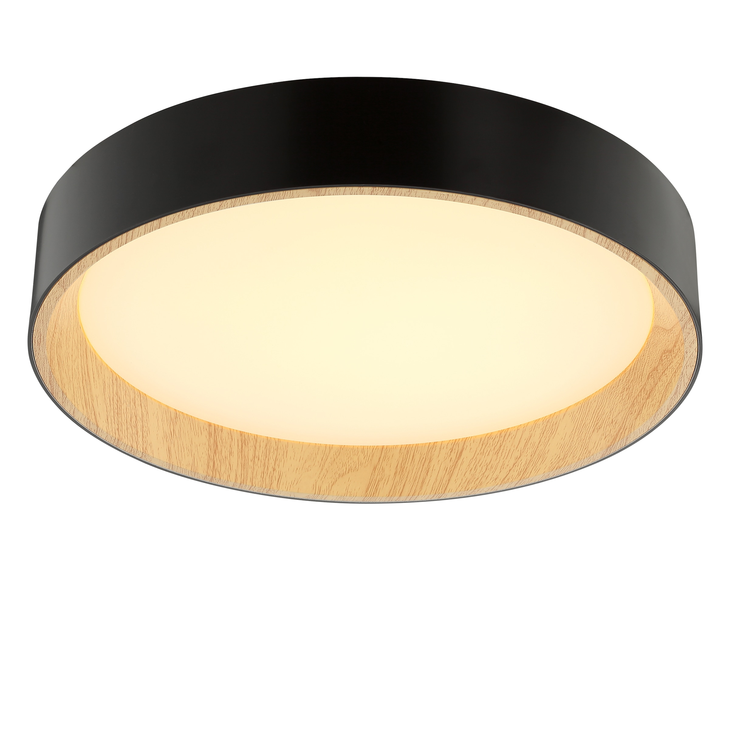Brilliant LED Deckenleuchte »Larios« LED-Modul 1 Stk. warmweiß - kaltweiß Ø 39 cm, 2100lm, 3000-6500K, dimmbar, braun/schwarz