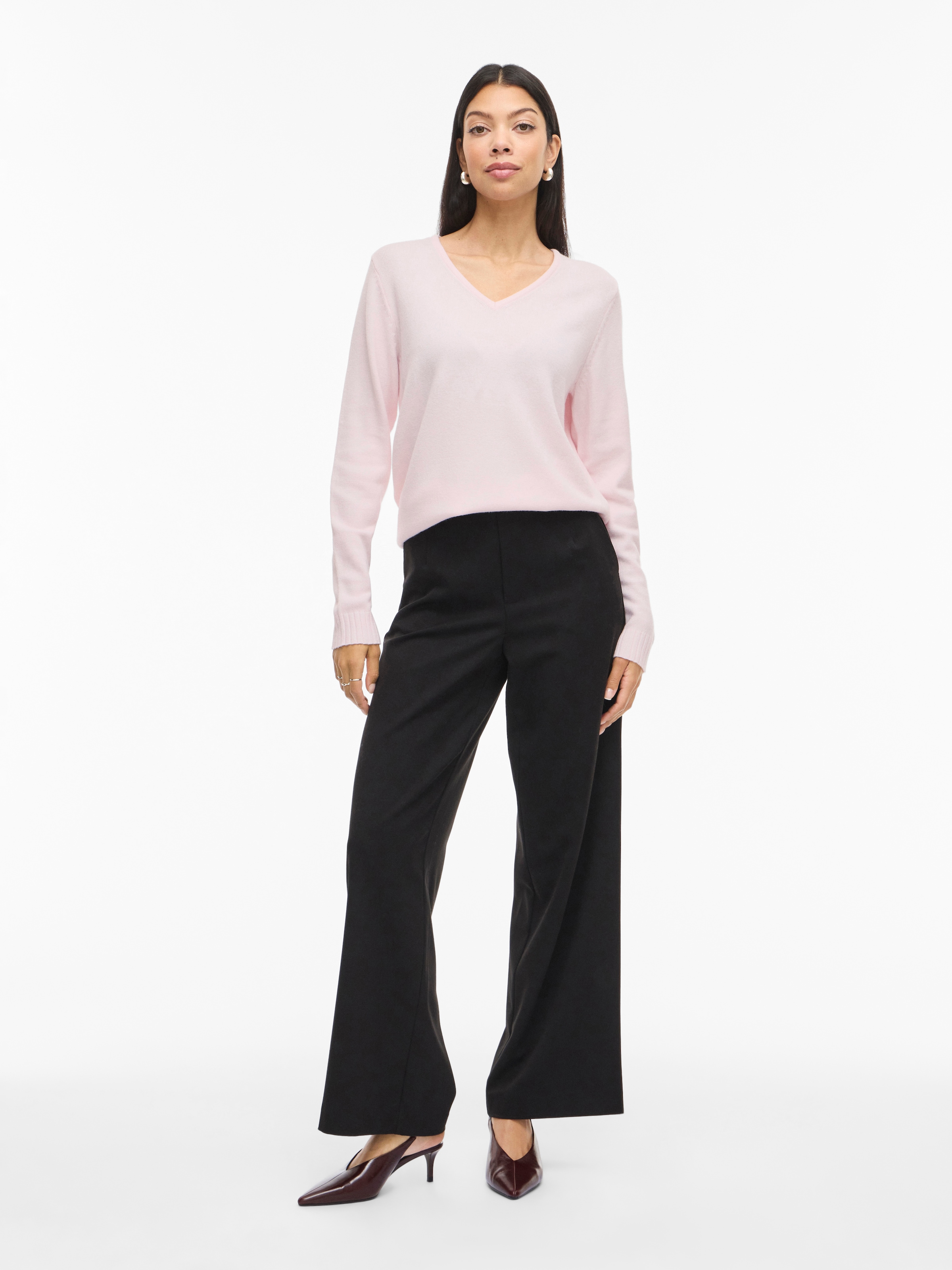 Vila V-Ausschnitt-Pullover »VIRIL V-NECK L/S  KNIT TOP - NOOS«