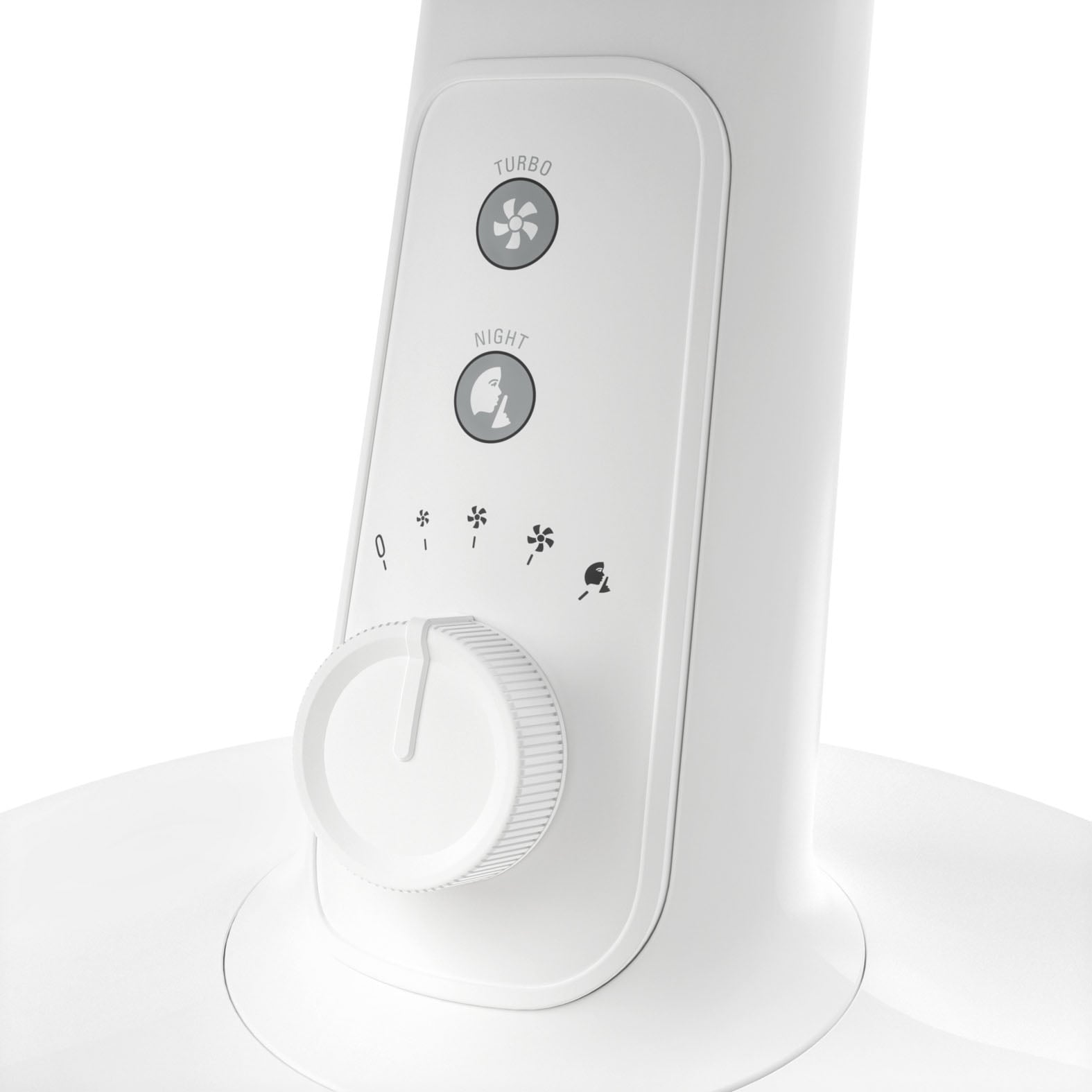 Rowenta Tischventilator »Turbo Silence Extreme+, 4 Geschwindigkeiten, 45 m3/Mi, 38 dB(A),«, leistungsstark, Stille-Nacht-Modus, Turbo-Boost, Oszillation, VU2730