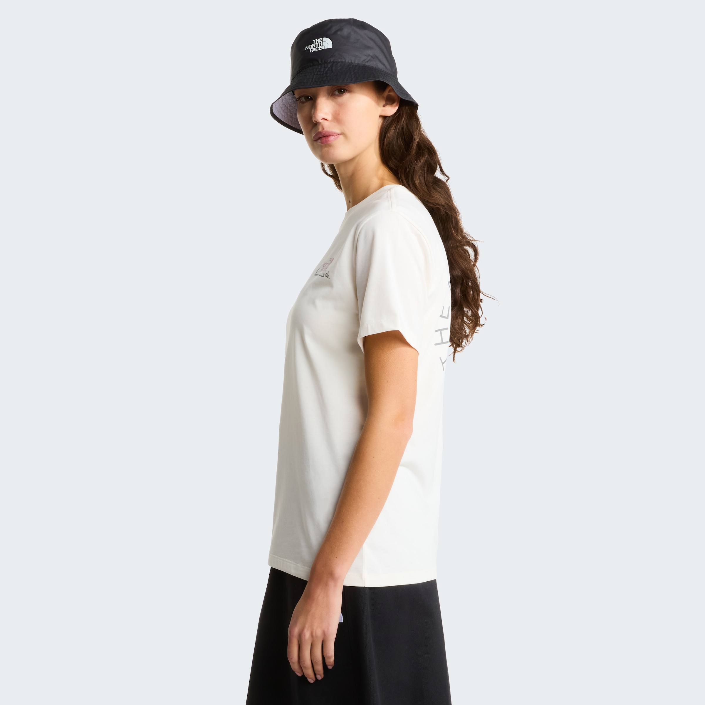 The North Face T-Shirt »W MONTE REGULAR SHORT SLEEVE TEE-GRAPHIC« sportlicher Stil, für Sportmode und Outdoormode, aus Baumwolle