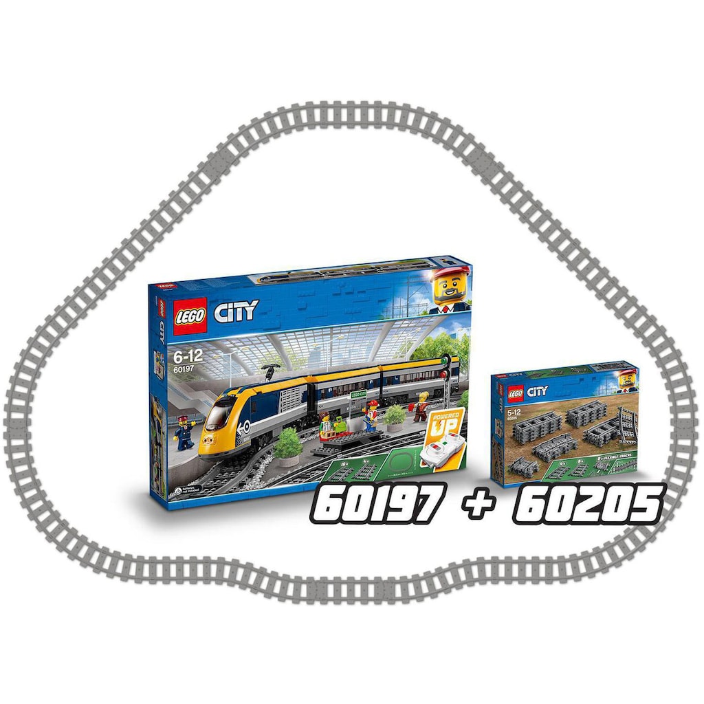 LEGO® Konstruktionsspielsteine »Schienen (60205), LEGO® City«, (20 St.)
