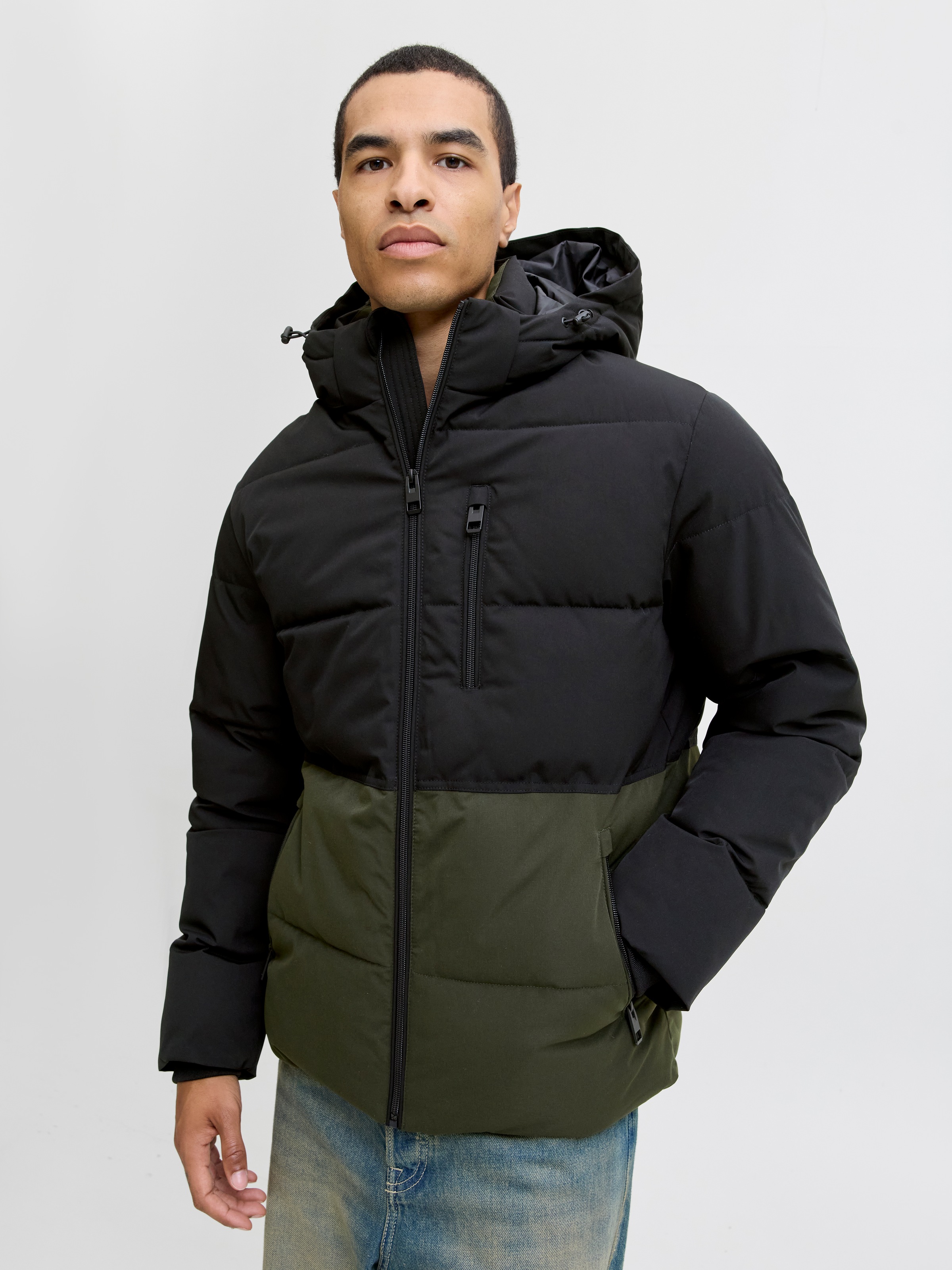 Jack & Jones Steppjacke »JJEOWEN PUFFER SN« mit Kapuze