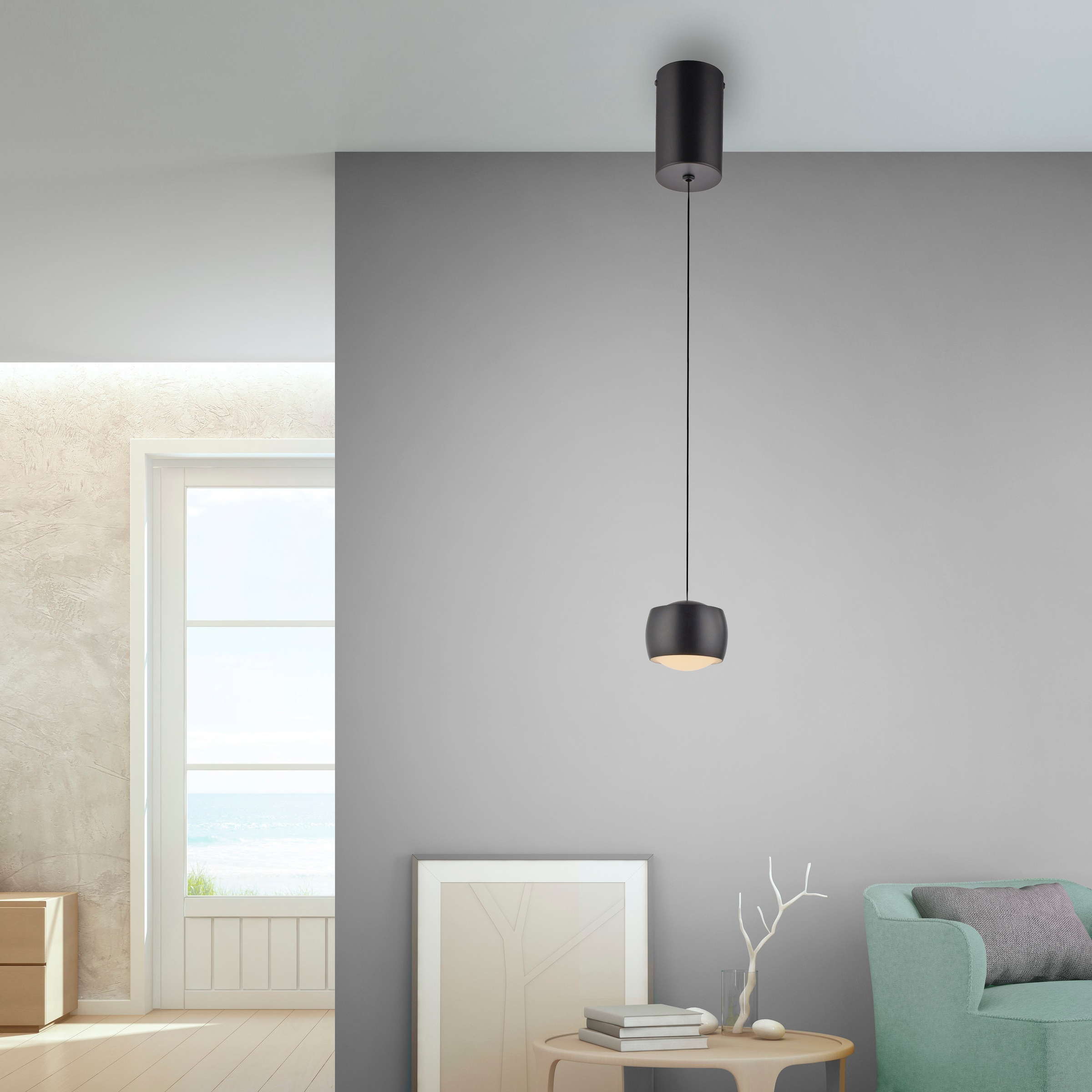 JUST LIGHT Pendelleuchte »BALLINI«, 1 flammig, Leuchtmittel LED-Board | LED fest integriert, LED, Comfort Lift