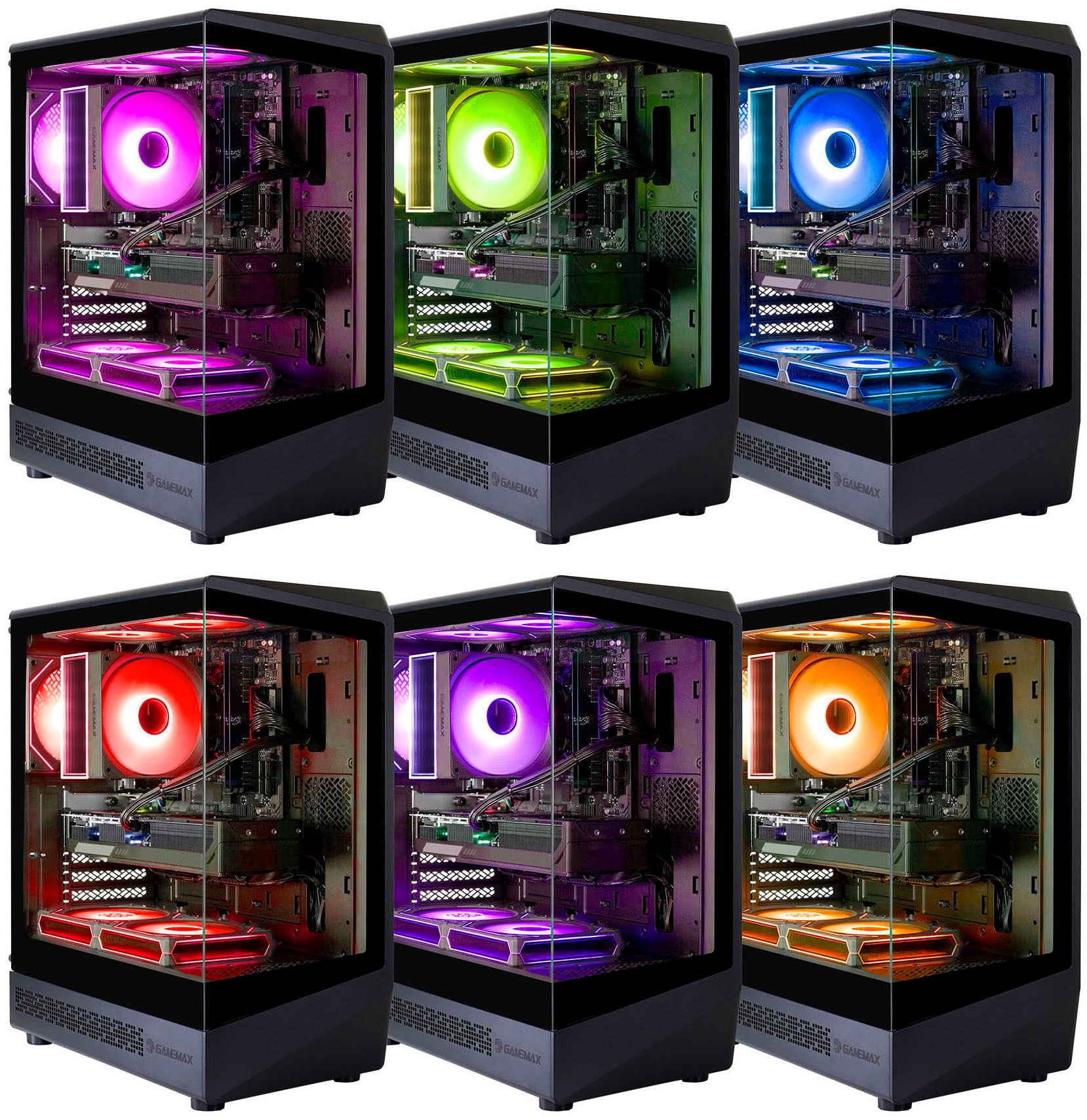 GAMEMAX Gaming-PC »VISTA COC AB 8200 AMD Ryzen 7 5700X 32GB 1TB SSD RX 9070« Windows 11