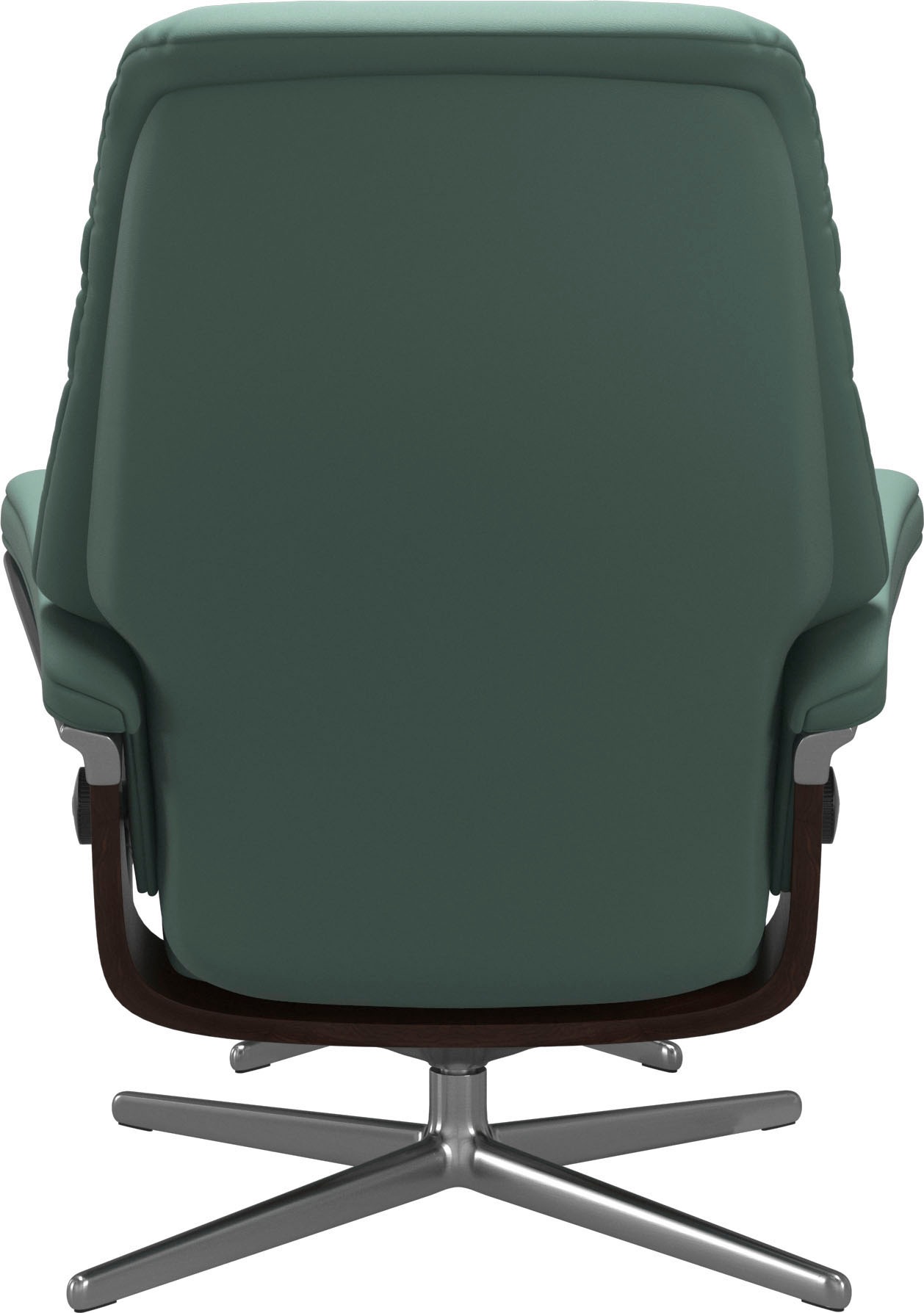 Stressless® Relaxsessel »Sunrise«, (Set, Relaxsessel mit Hocker), mit Hocker, mit Cross Base, Größe S, M & L, Holzakzent Braun