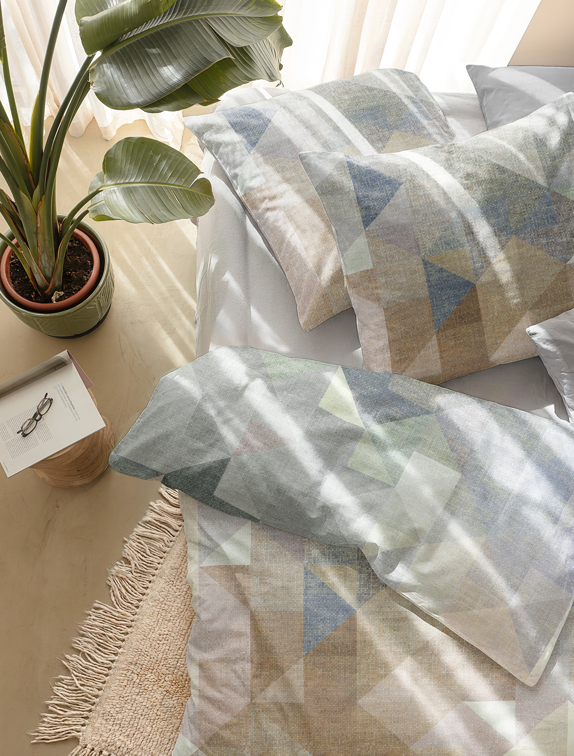 Irisette Bettwäsche »Wave 8716« 2 Mako-Satin, anschmiegsam und atmungsaktiv, Ganzjahresqualität